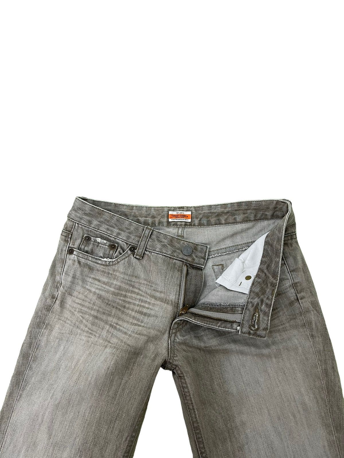 Japanese Brand Flare Jeans Sweet Camel Distress Low Rise Boot Cut 7🟦5 Size US 29 - 11 Thumbnail