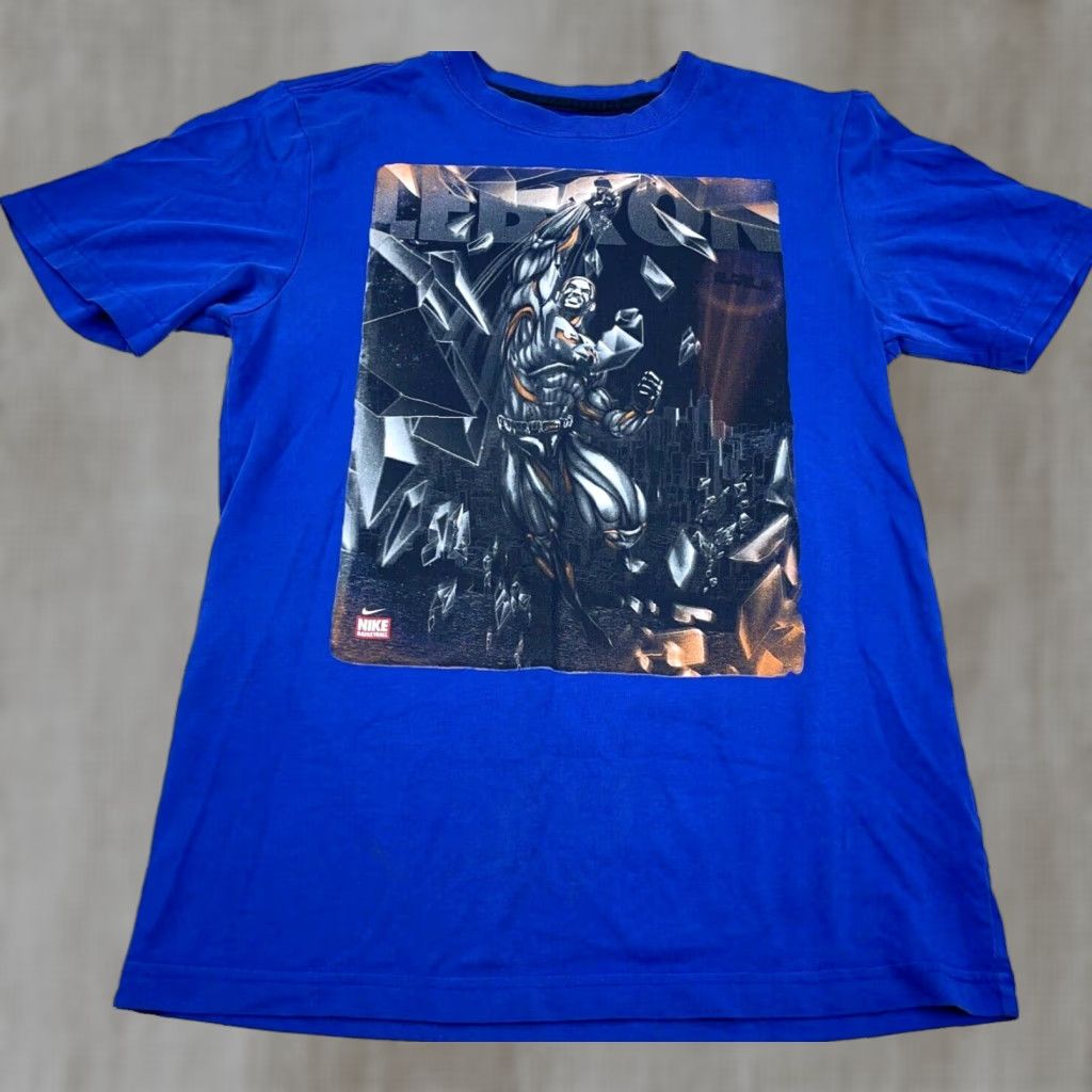 Nike Nike LeBron James Shirt Men Small Blue Tee LBJ King Dri Fit Super Hero Adult Size US S / EU 44-46 / 1 - 1 Thumbnail