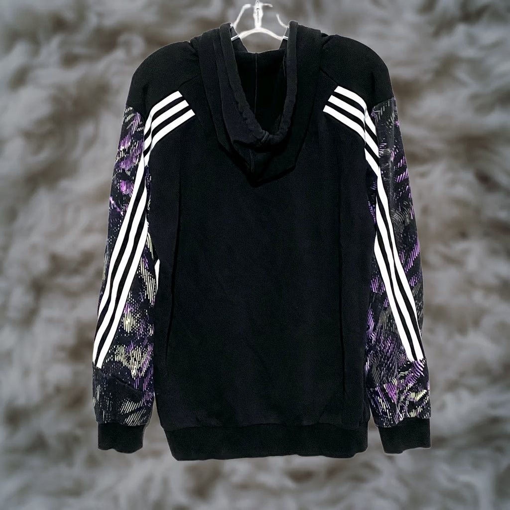 Adidas Adidas Hoodie Mens S Future Icons Hyperpulse Black Purple Retro Streetwear Sport Size US S / EU 44-46 / 1 - 1 Thumbnail