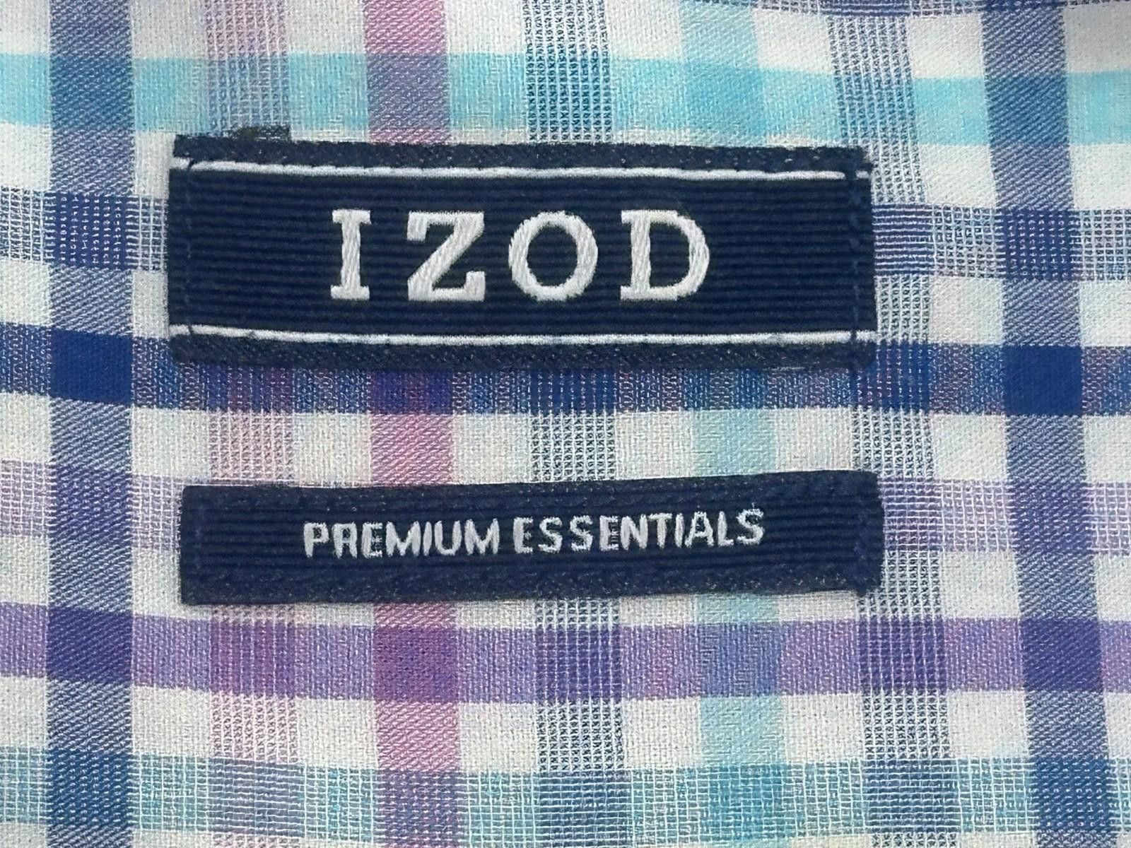 Izod Izod Premium Essentials Oxford Button Up Multicolored Mens L Size US L / EU 52-54 / 3 - 7 Thumbnail