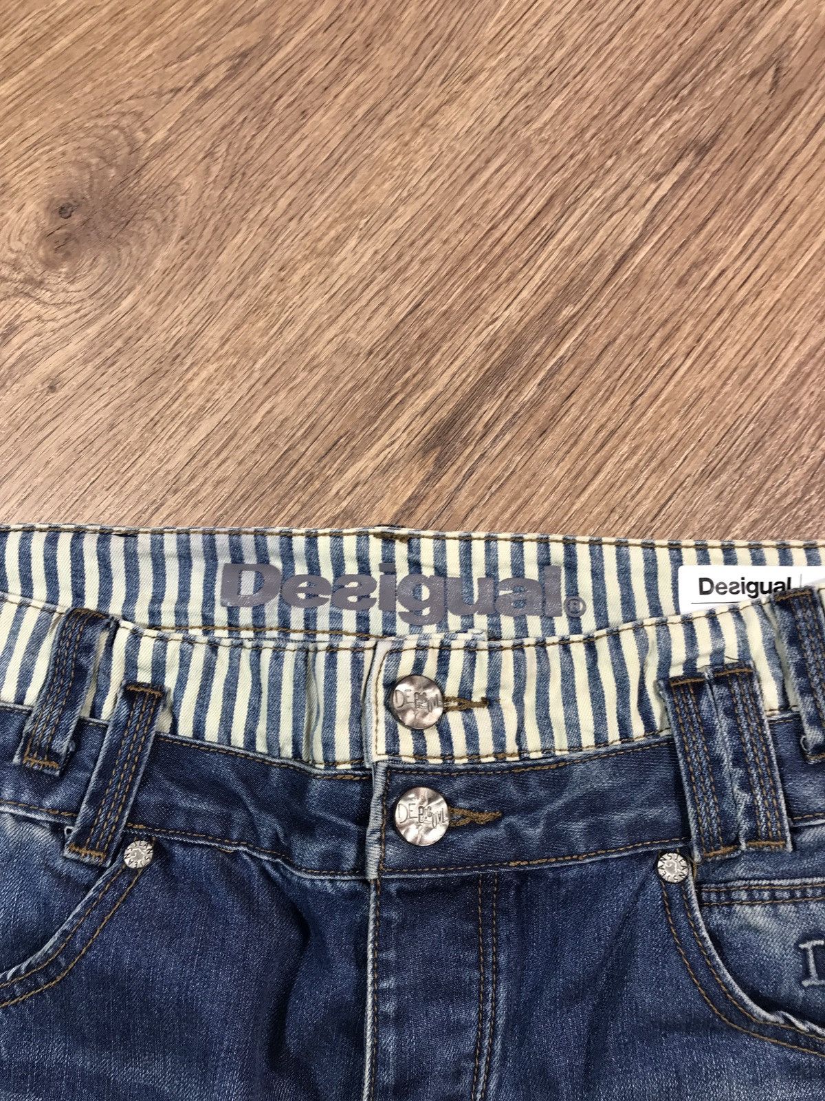Desigual × Hysteric Glamour × Japanese Brand Desigual Funky Double Waist Looklike Hystericglamour Jeans Size US 32 / EU 48 - 6 Thumbnail