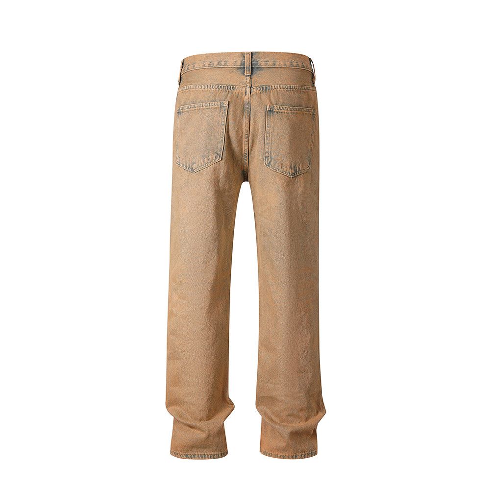 Vintage Yellow Mud straight Cut Jeans Size US 30 / EU 46 - 2 Thumbnail