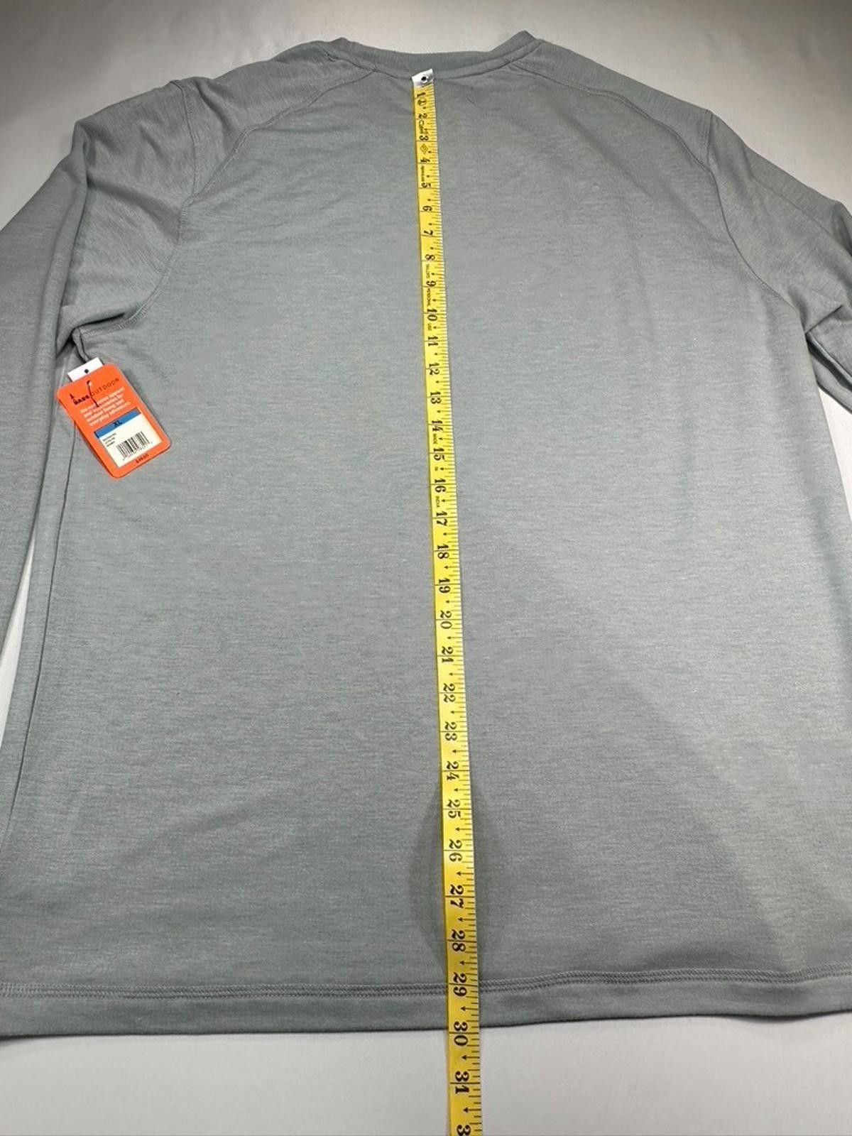 Bass Bass Outdoor Long Sleeve Utili-Tee Pocketed Gray Men's XL Size US XL / EU 56 / 4 - 5 Thumbnail