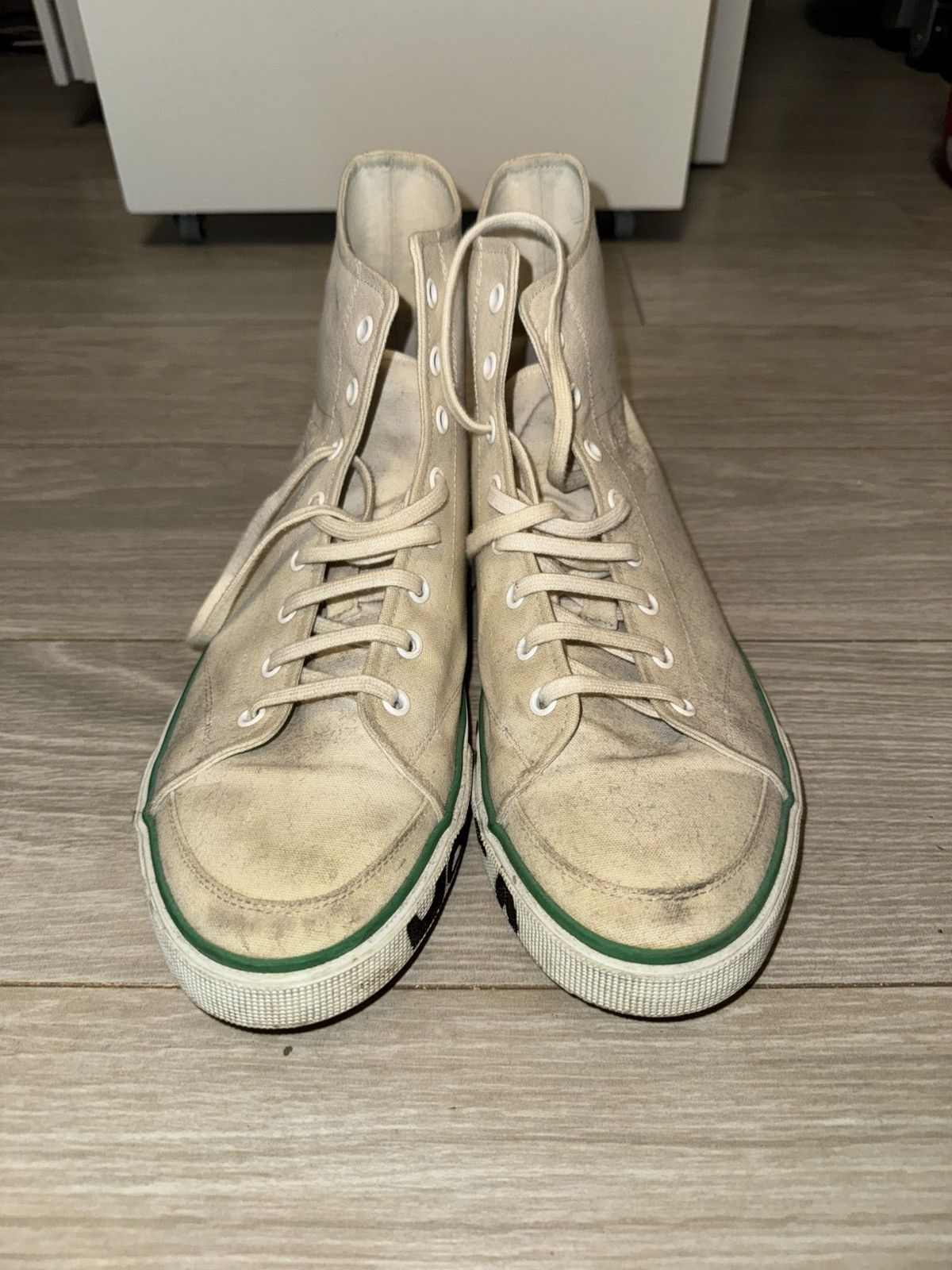 Balenciaga Balenciaga White Matches High-Top Sneakers Size US 9 / EU 42 - 3 Thumbnail