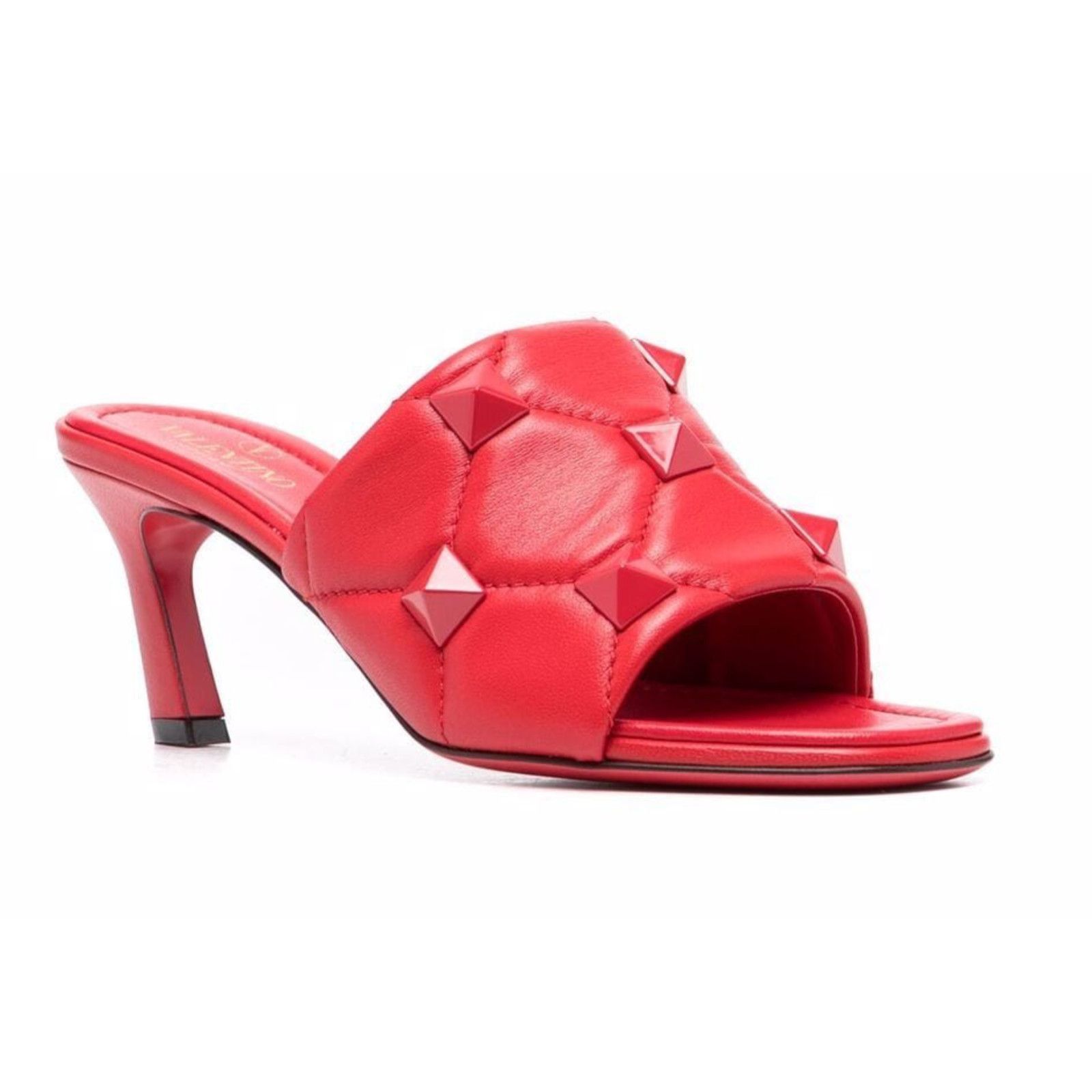 Valentino Rockstud Roman Stud Backless Mule Slide Heel Sandal 36.5 Size US 6.5 / IT 36.5 - 3 Thumbnail