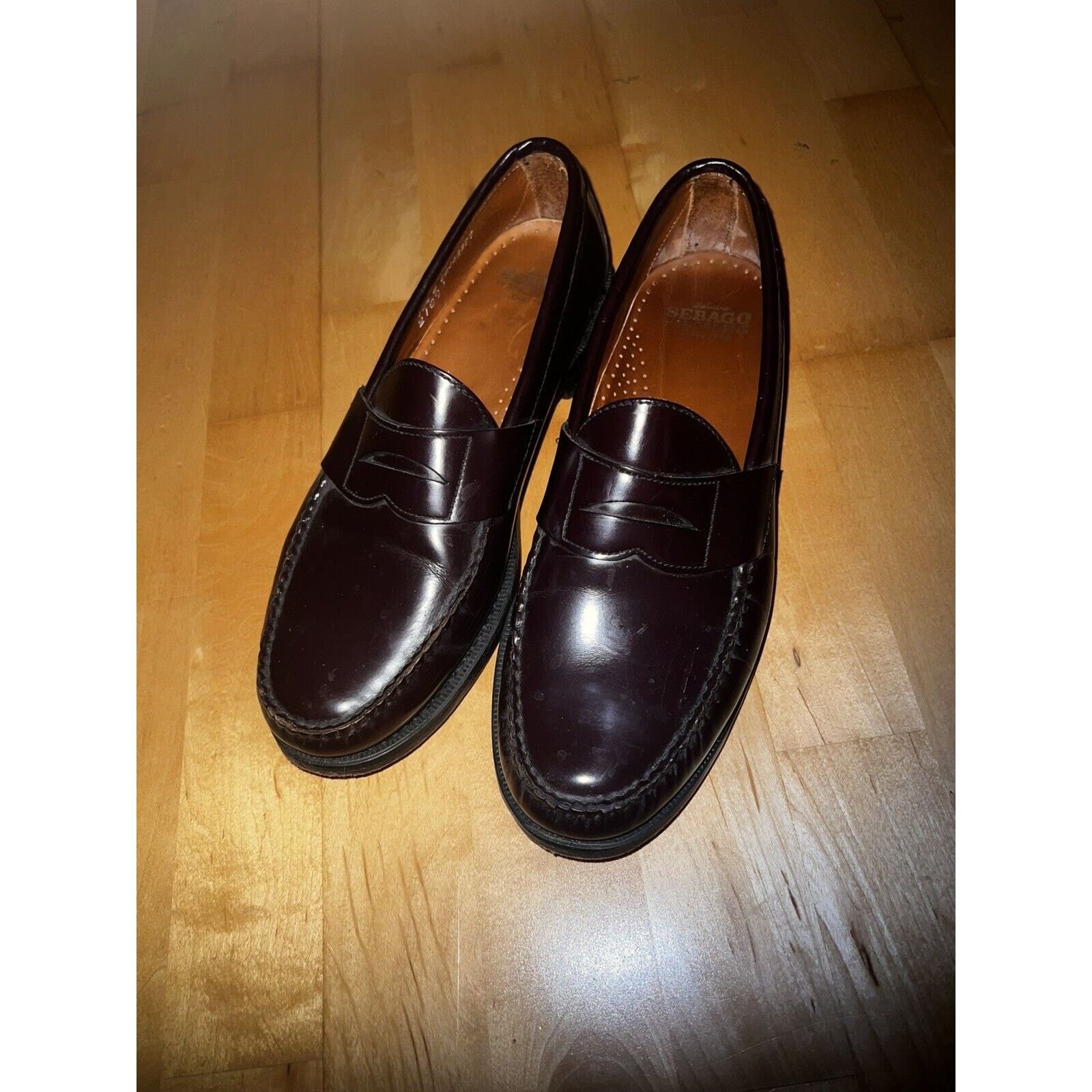 Sebago Sebago Classic Dan Brown Burgundy Penny Loafer Leather 10.5 Size US 10.5 / EU 43-44 - 1 Thumbnail