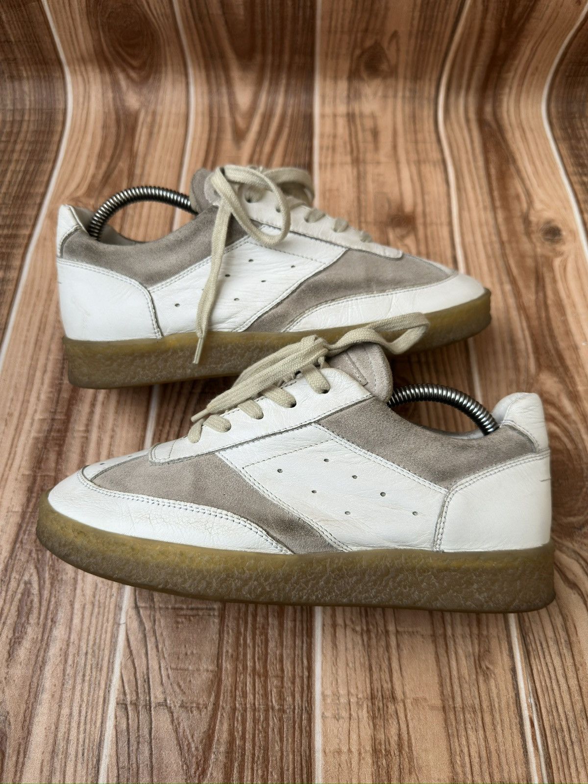 Maison Margiela Maison margiela MM6 White Court Sneakers Lowtops Size US 7 / IT 37 - 6 Thumbnail