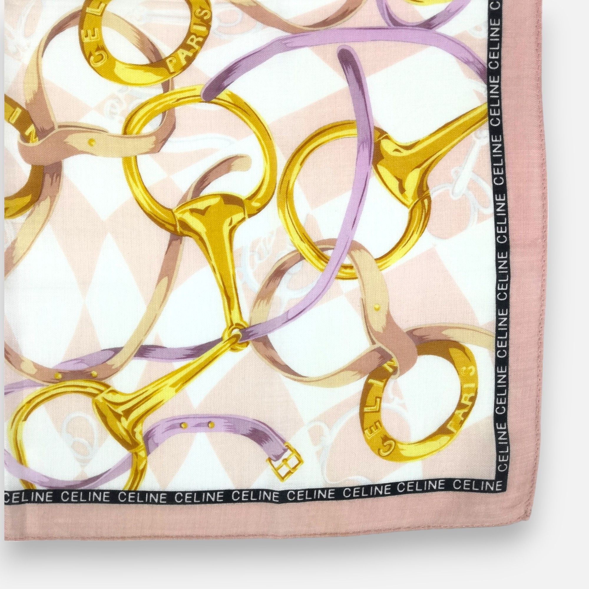 Celine × Vintage Vintage Celine Handkerchief Pocket Square Bandana Size ONE SIZE - 3 Thumbnail