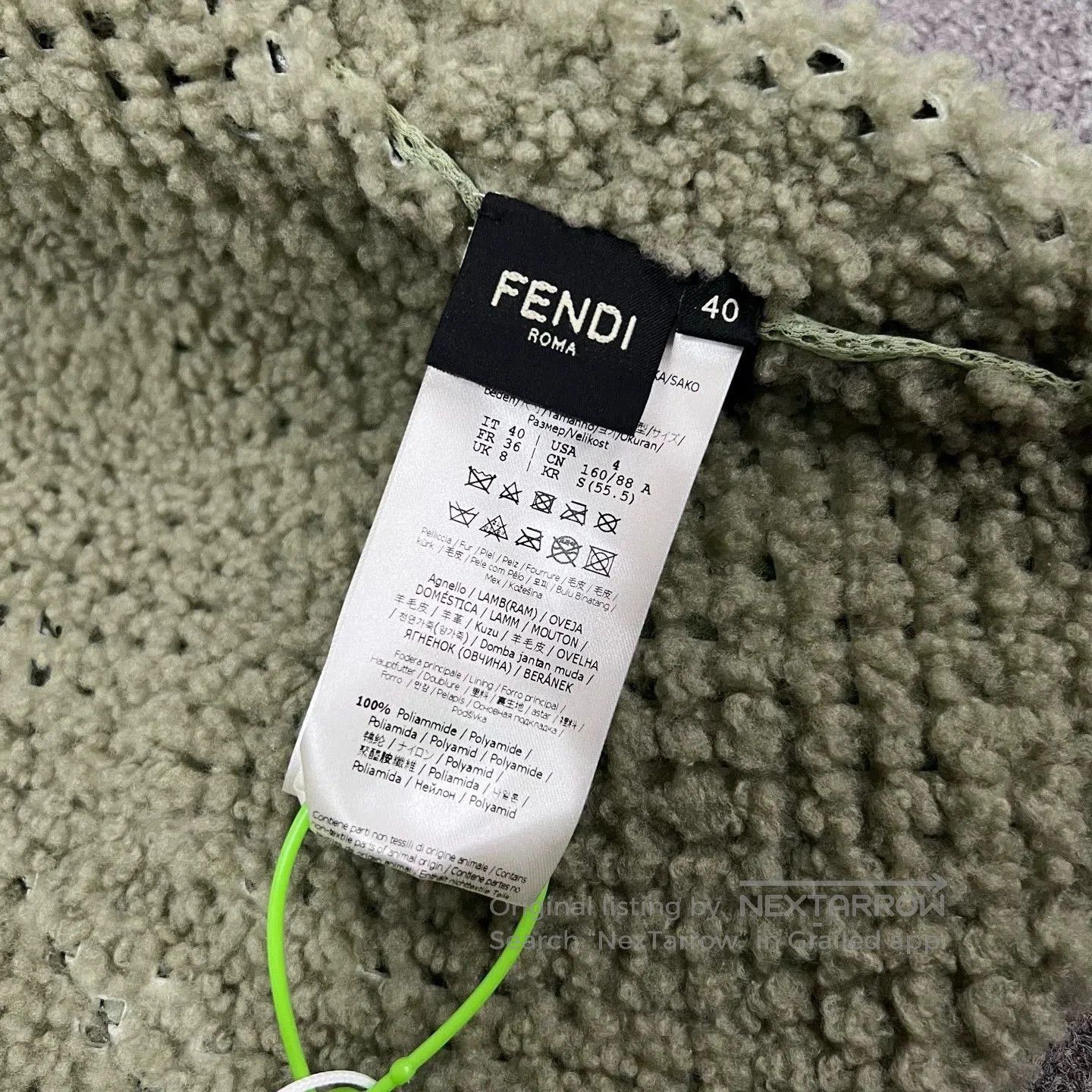 Fendi fendi laser-cut wool fur short coat. Size US L / EU 52-54 / 3 - 8 Thumbnail
