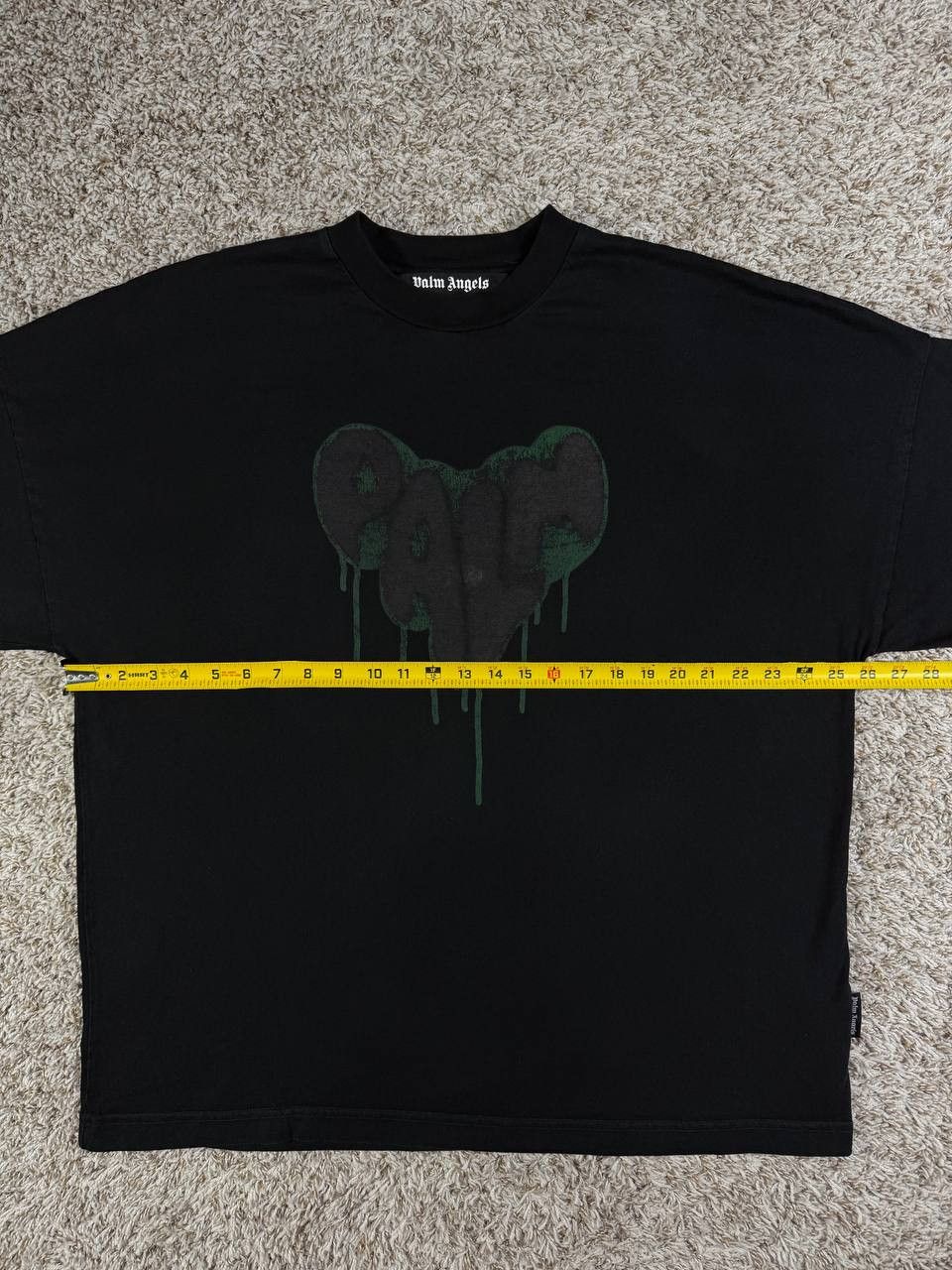 Palm Angels Palm Angels Spray Heart Loose T-Shirt Size US M / EU 48-50 / 2 - 6 Thumbnail