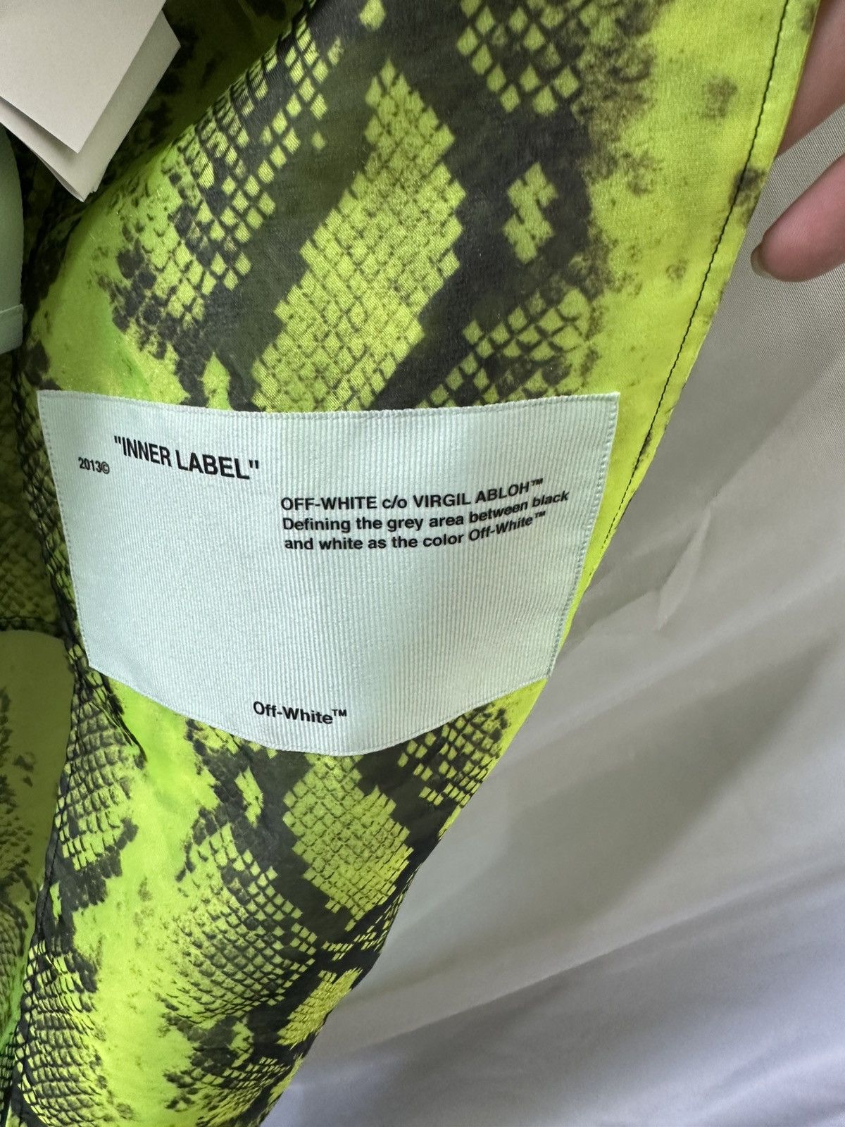 Off-White Off White Snakeskin Trench Coat Size S / US 4 / IT 40 - 6 Thumbnail