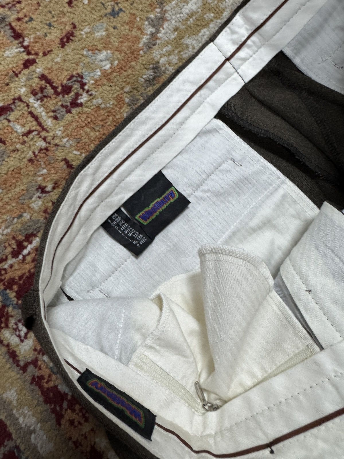 Japanese Brand 1980s Wool Suit Pants Baggy Trousers Blend Balenciaga Rick Size US 33 - 4 Thumbnail