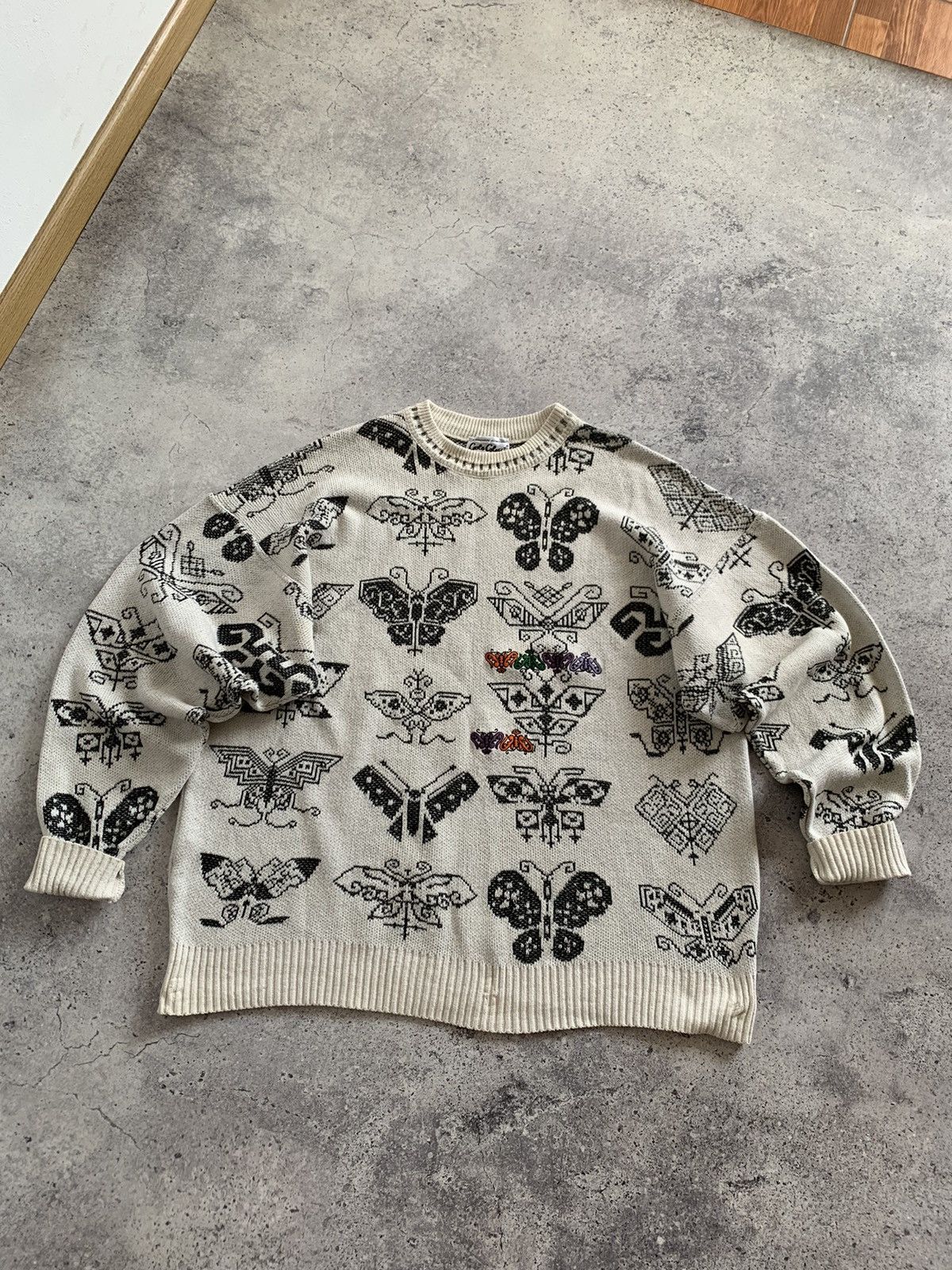 Carlo Colucci × Vintage Vintage Carlo Colucci Abstract Baggy Sweater Size US XL / EU 56 / 4 - 1 Thumbnail