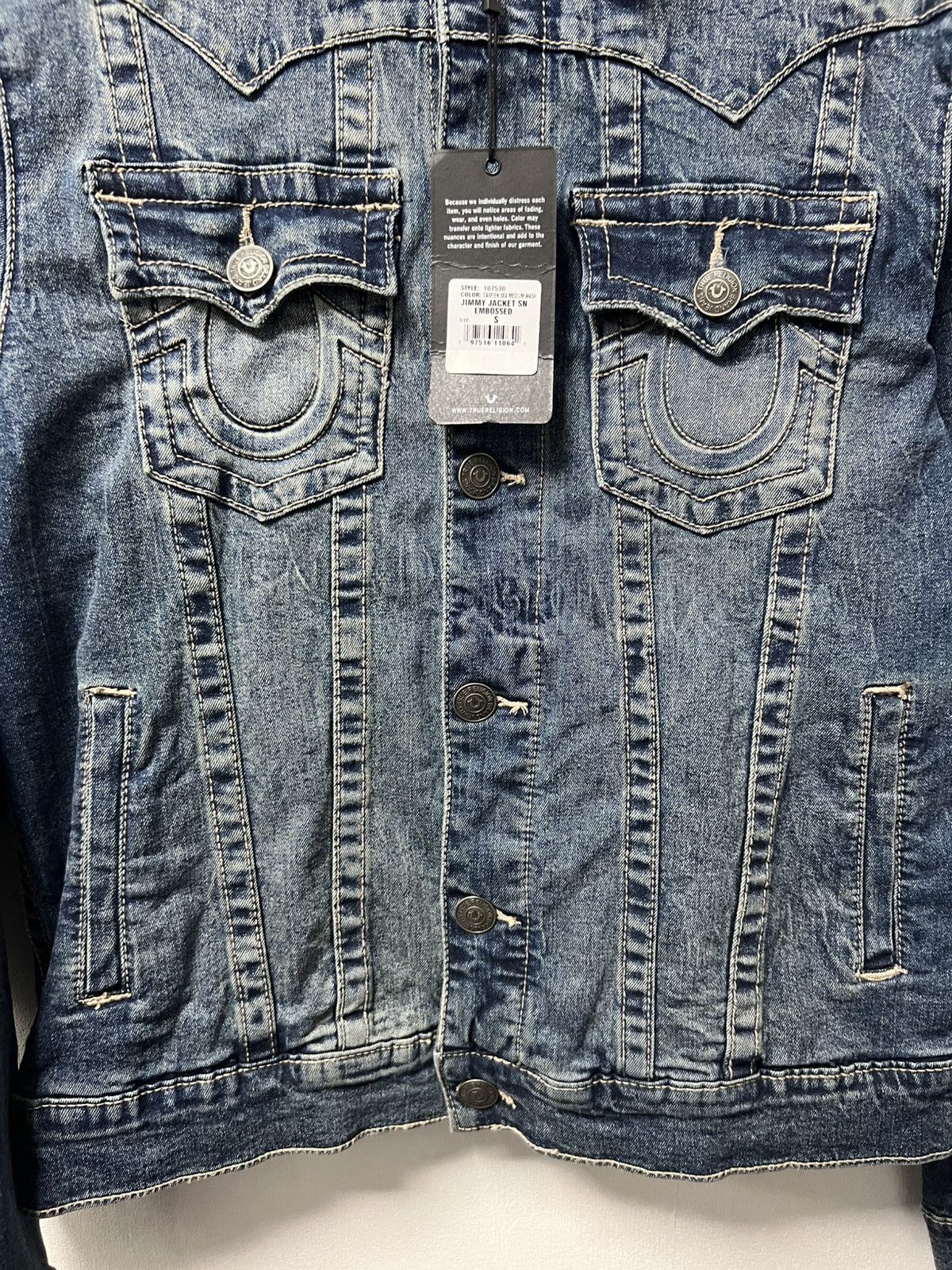 True Religion Vintage True Religion Jean Jacket Chief Keef Size US S / EU 44-46 / 1 - 7 Thumbnail