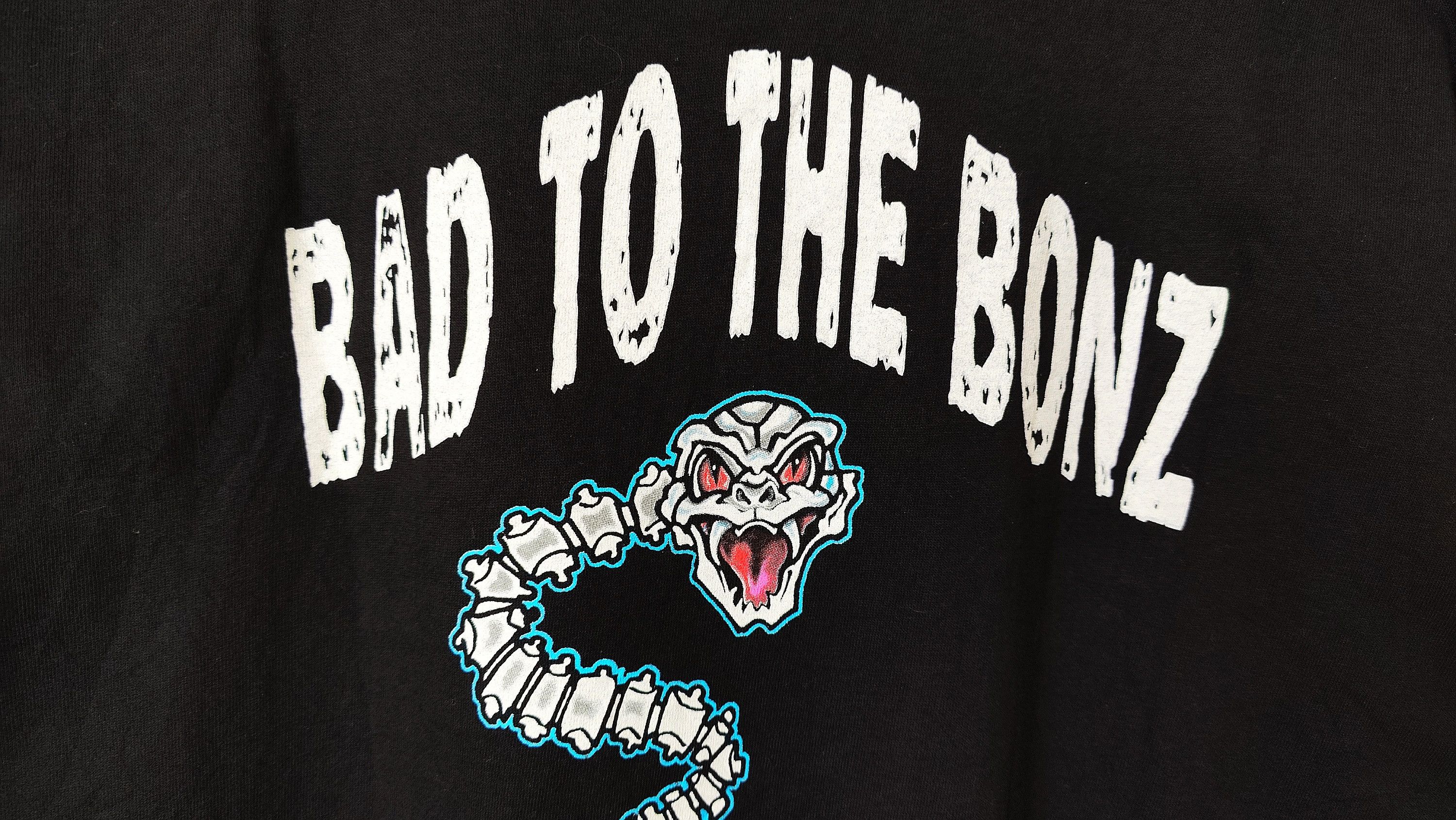 Vintage Steve Austin Stone Cold 90s Bad to Bonz Vintage WWE Tshirt Size US XL / EU 56 / 4 - 5 Thumbnail