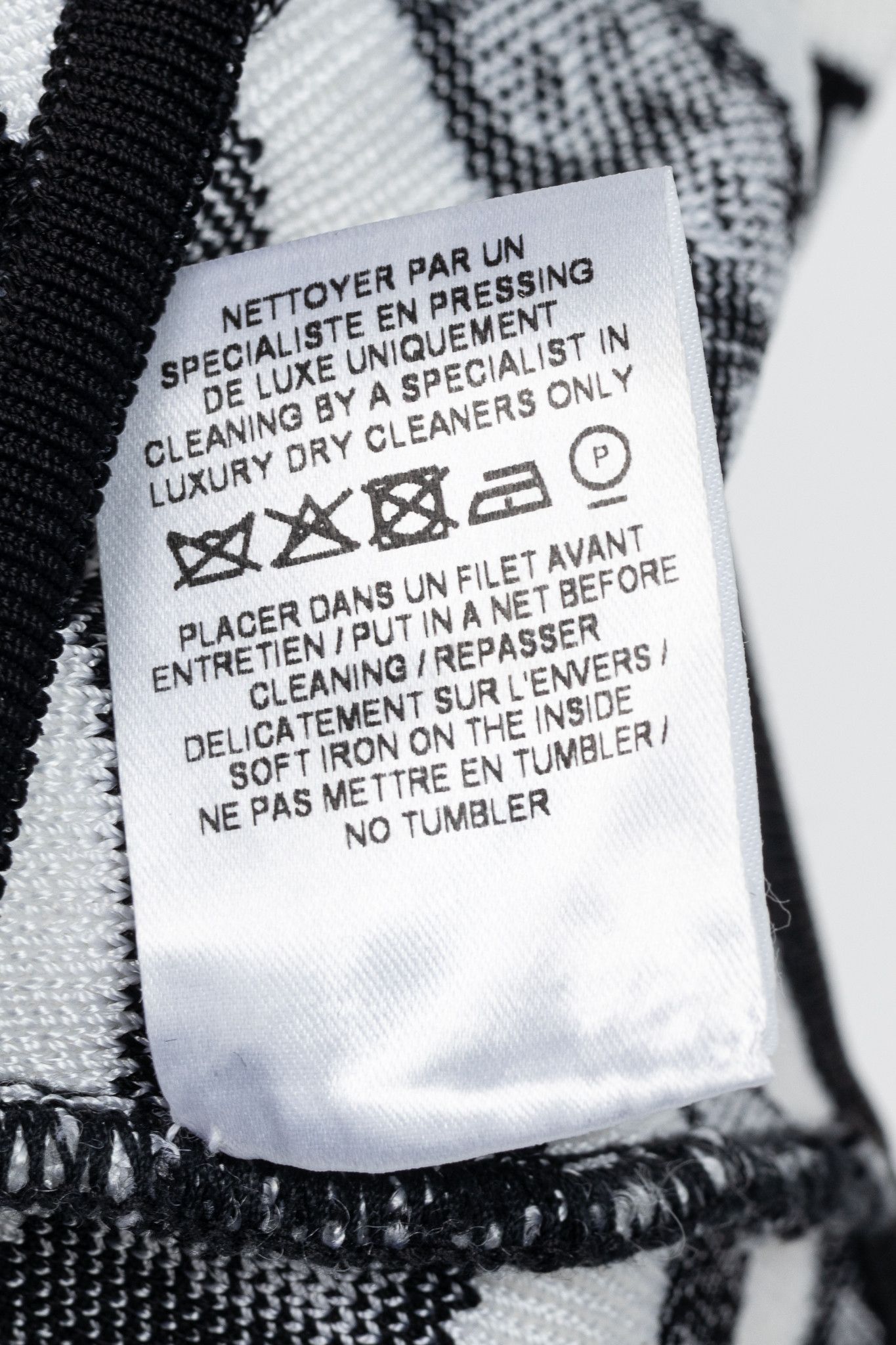Balmain Balmain Black & White Knit All-Over Logo-Stripe Bodysuit Size M / US 6-8 / IT 42-44 - 8 Thumbnail