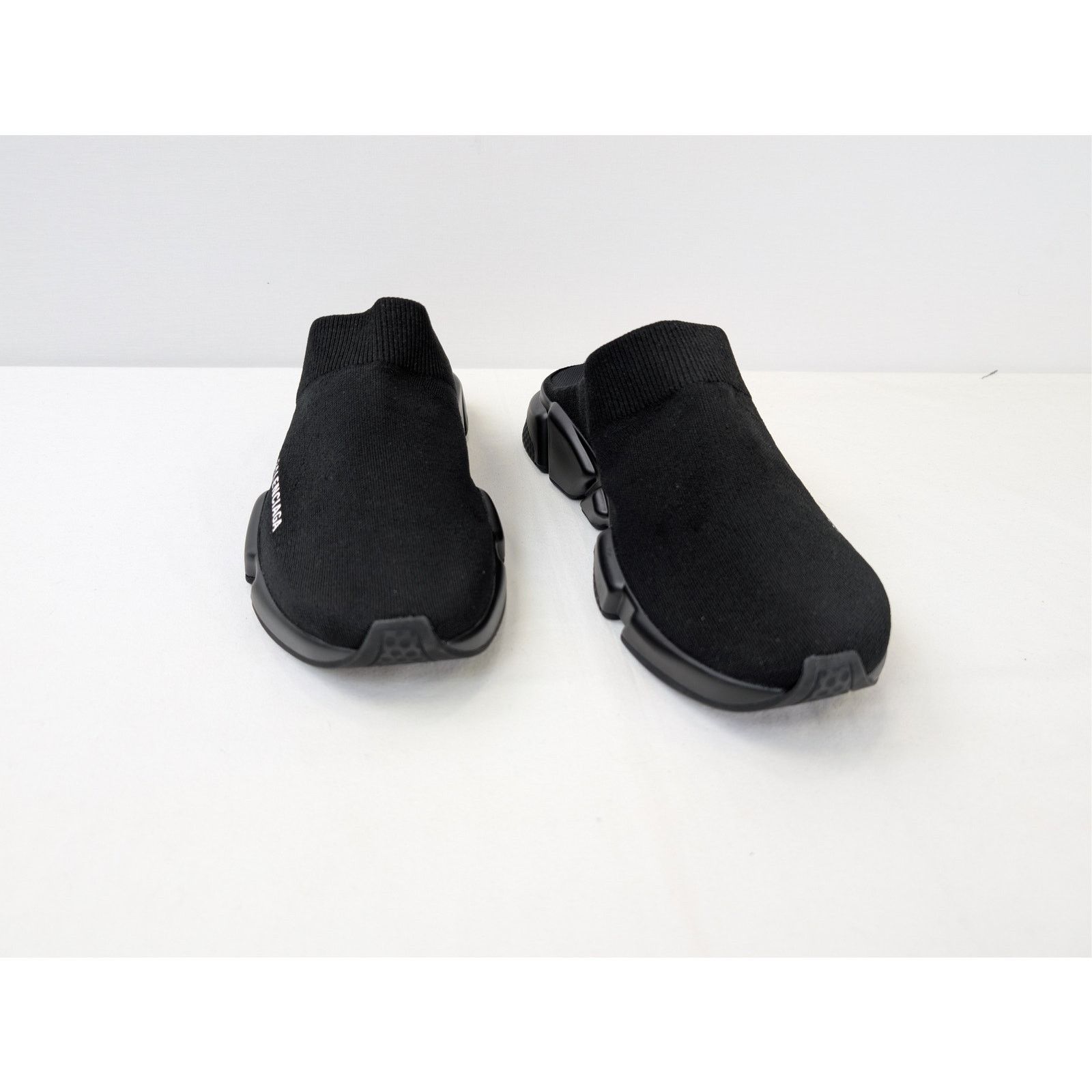 Balenciaga o1rshd1 New Recycled Knit/Sole Speed Mule Slipper in Black Size US 11 / EU 44 - 6 Thumbnail
