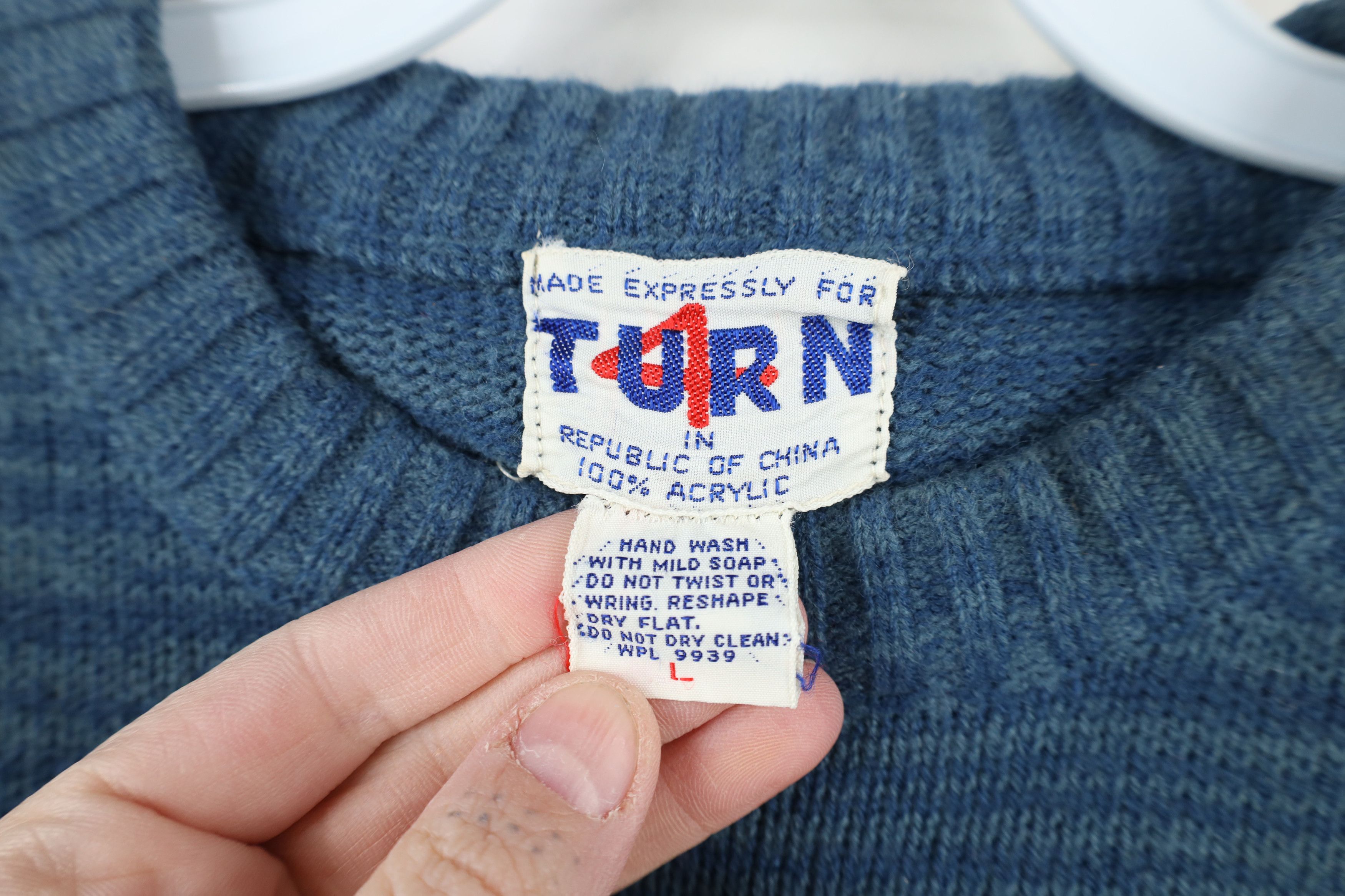 Vintage Vintage 70s Streetwear Abstract Moose Sunset Knit Sweater Size L / US 10 / IT 46 - 9 Thumbnail