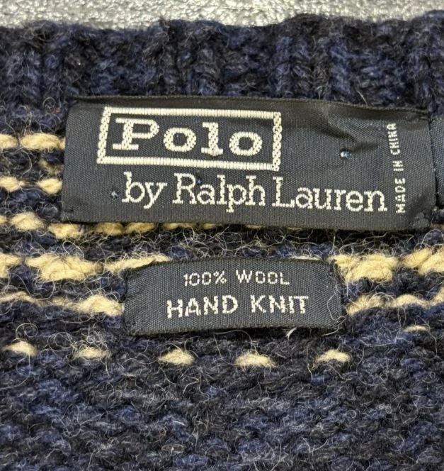 Polo Ralph Lauren Vintage Polo Ralph Lauren Eagle Shield Knit Star Sweater XL Size US XL / EU 56 / 4 - 9 Thumbnail