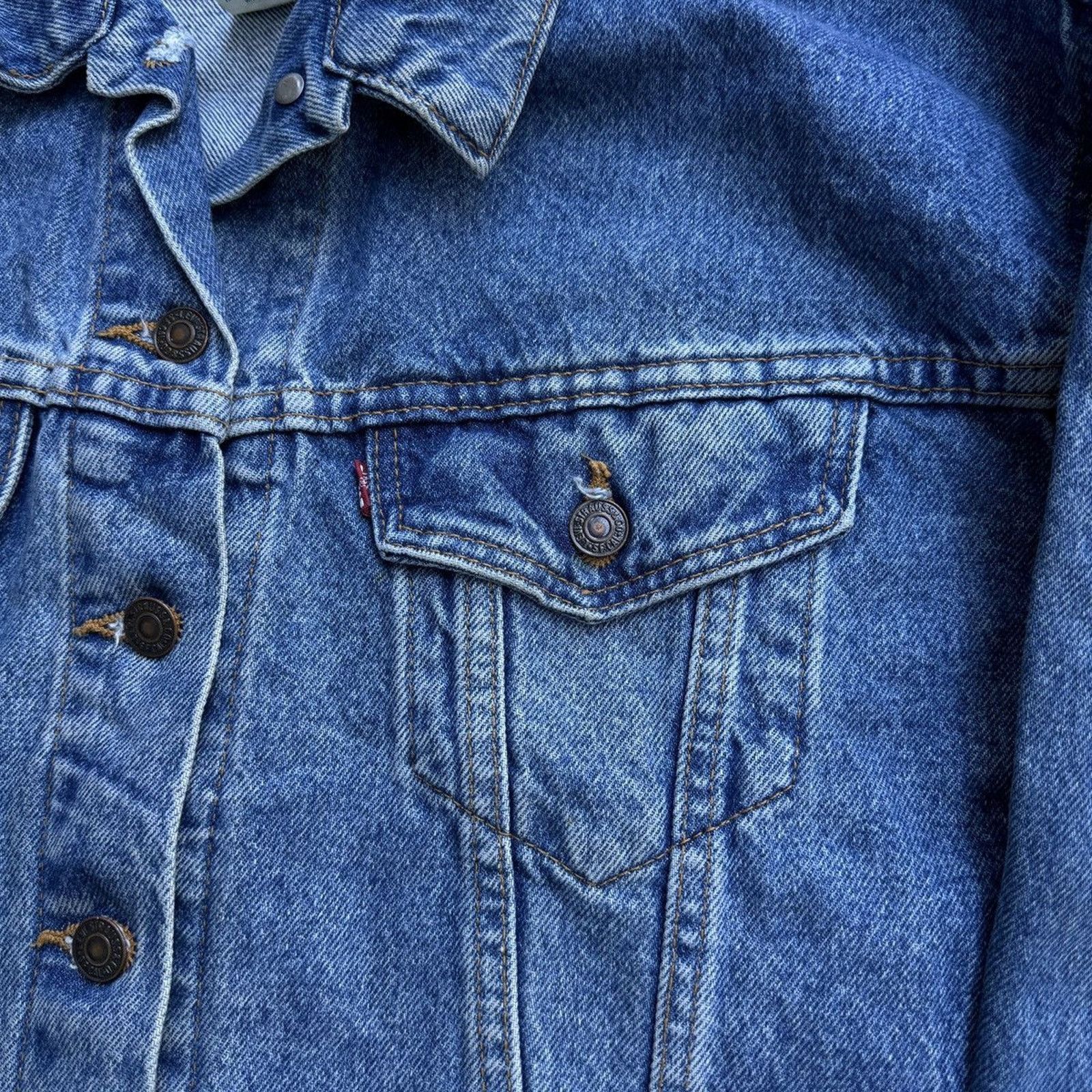 Levi's 80s Levi's Western Trucker Jacket USA ERD Grunge Light Wash Size US M / EU 48-50 / 2 - 5 Thumbnail