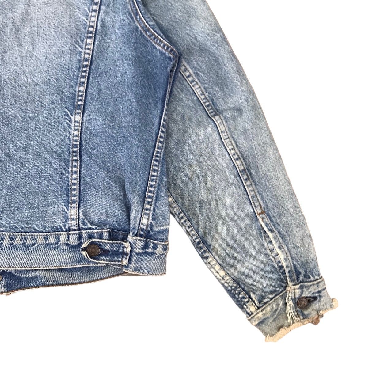 Levi's Vintage Levis Denim Trucker Jacket Aztec Collar Size US M / EU 48-50 / 2 - 9 Thumbnail