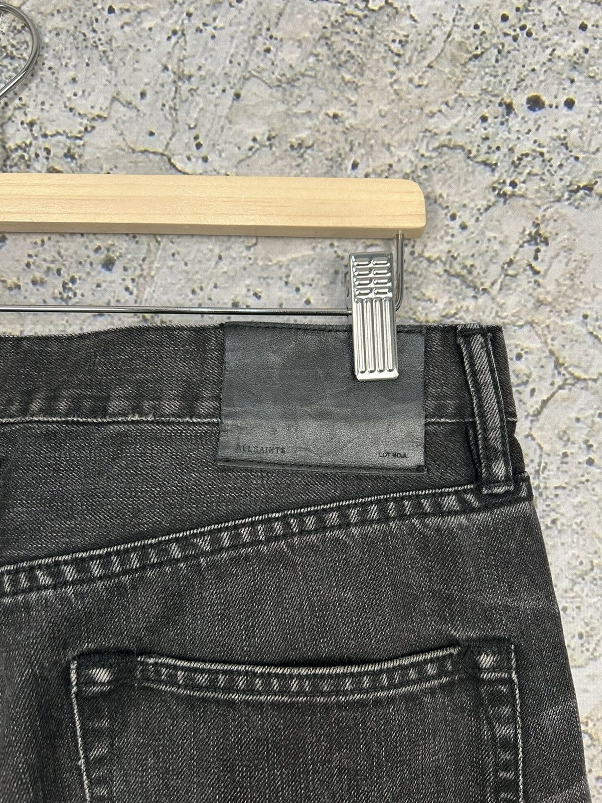 Allsaints Allsaints Iggy Washed Black Denim Pants Jeans Grunge Rock Size US 32 / EU 48 - 5 Thumbnail