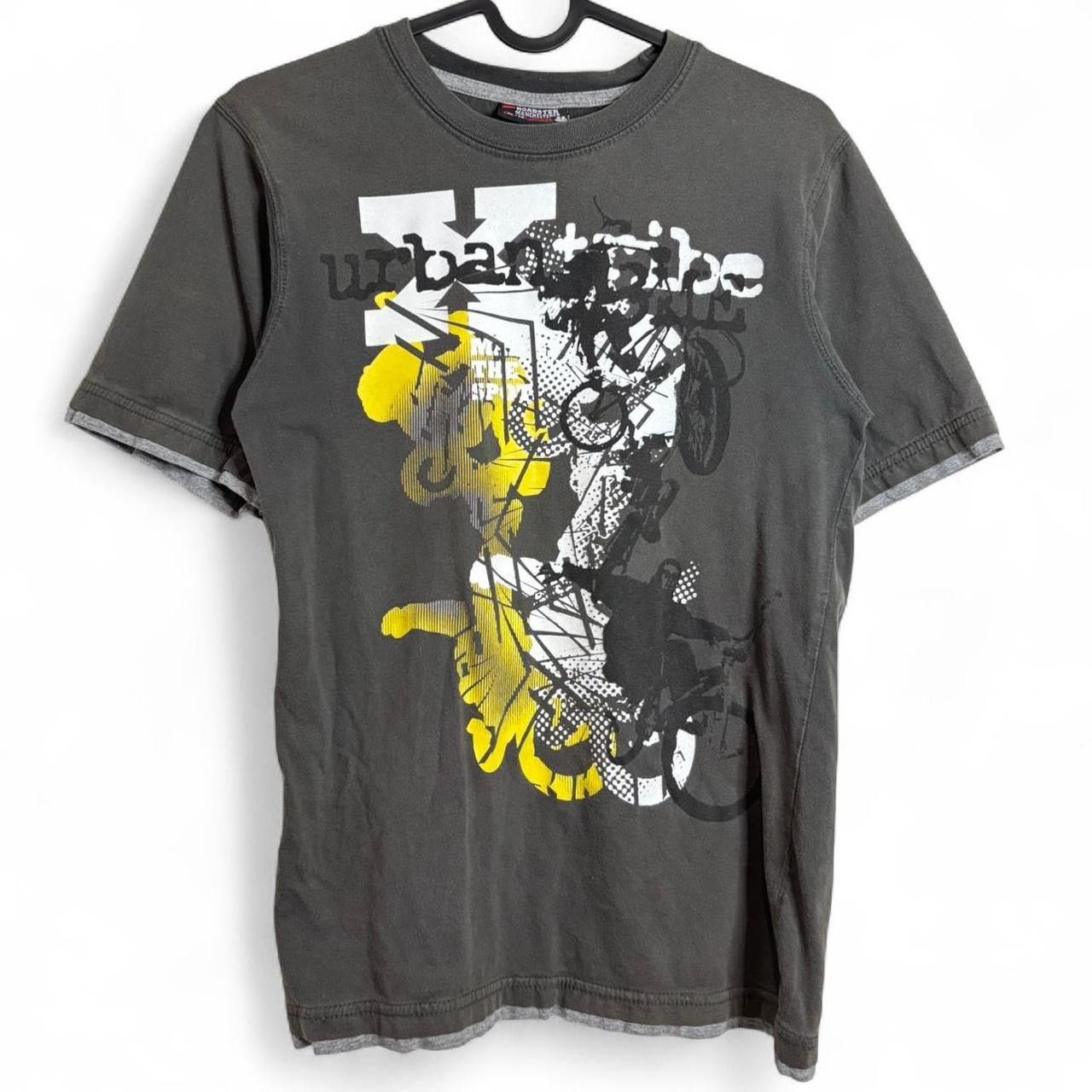 Other Vintage Y2K Grey Layered Graphic Tee Size US S / EU 44-46 / 1 - 1 Thumbnail