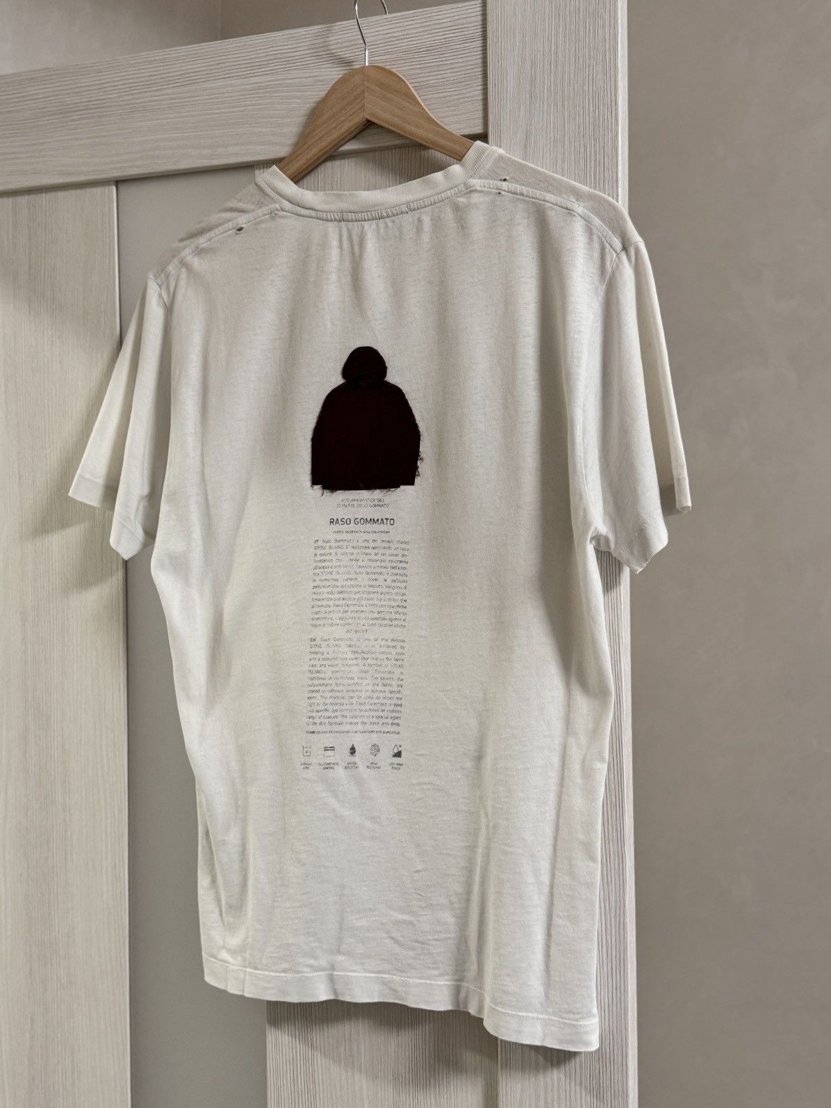 Stone Island × Vintage Vintage T-shirt Stone Island Archivo Raso Gammato faded Size US S / EU 44-46 / 1 - 11 Thumbnail