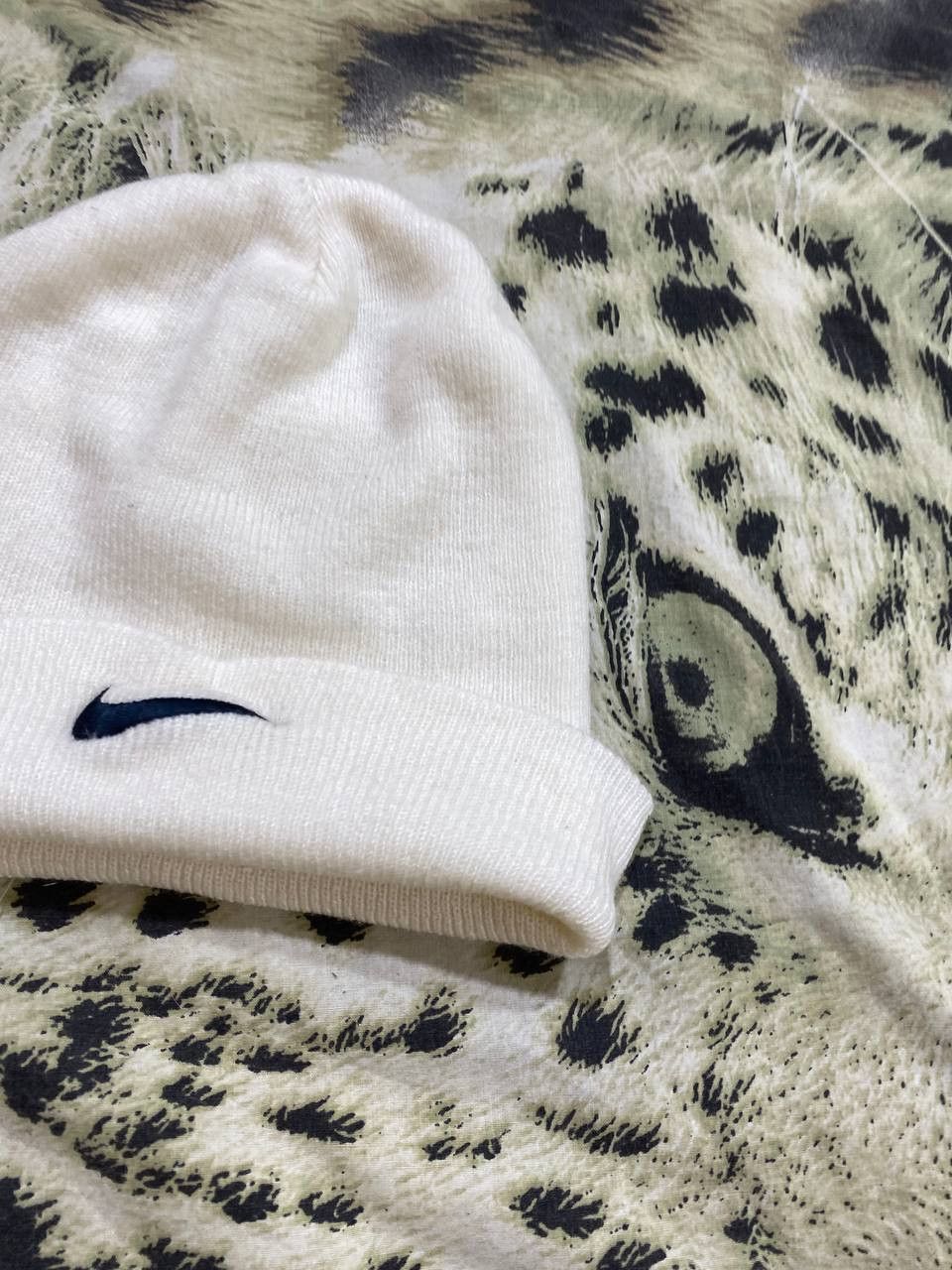 Nike Hats whtie Vintage Nike big logo Y2K Streetwear Size ONE SIZE - 6 Thumbnail