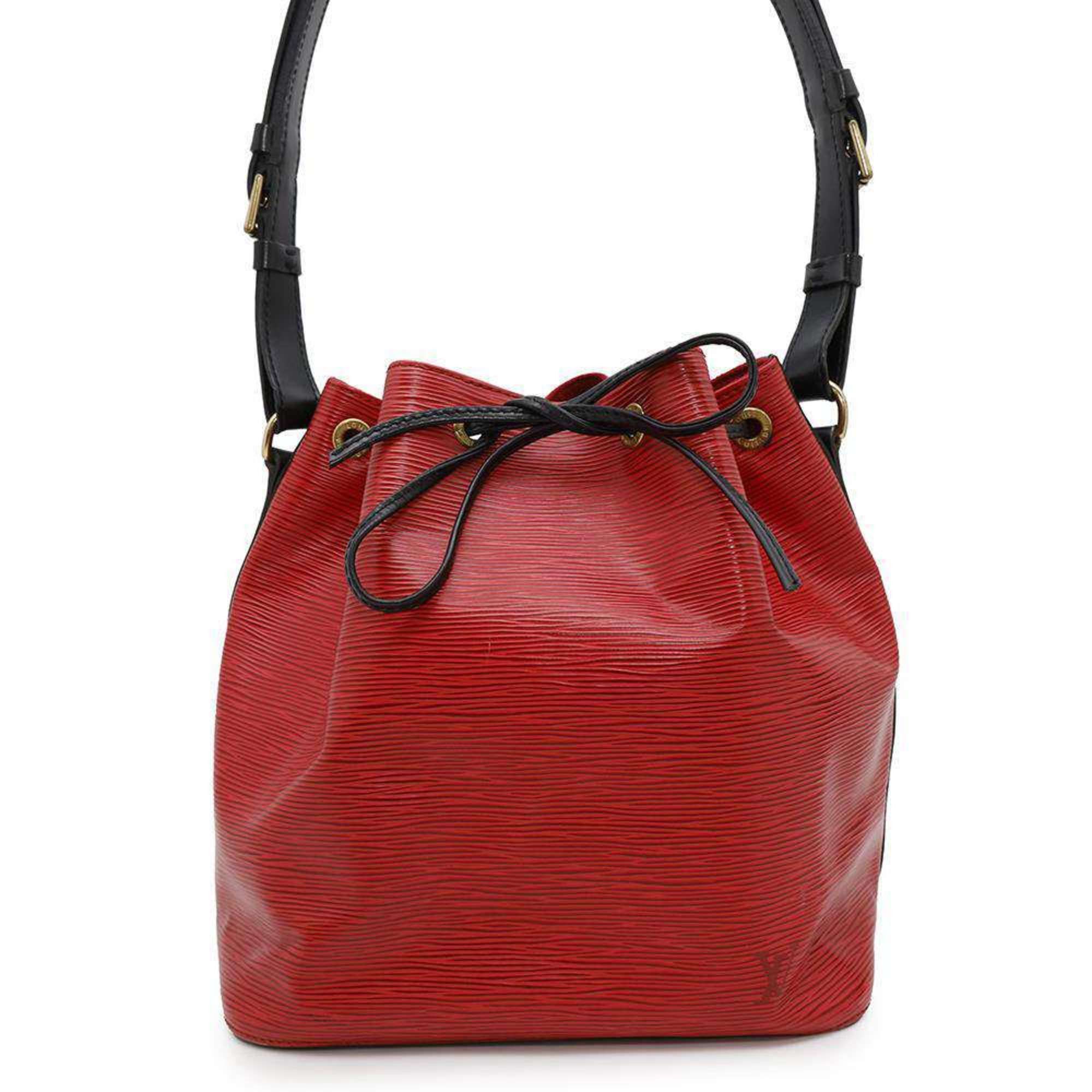 Louis Vuitton Shoulder Bag Epi Petit Noe M44172 Louis Vuitton Black in Red, Women's