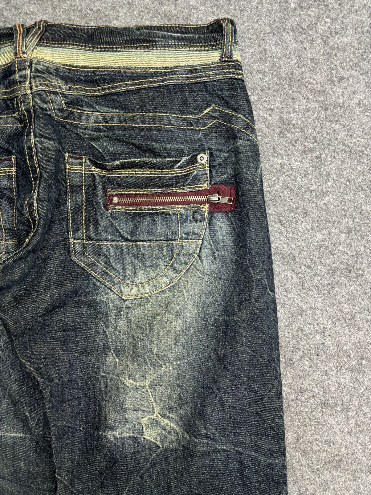 Japanese Brand 💥Insane Japan Fashion💥Daily Topics Loose Denim F512 Size US 36 / EU 52 - 12 Thumbnail
