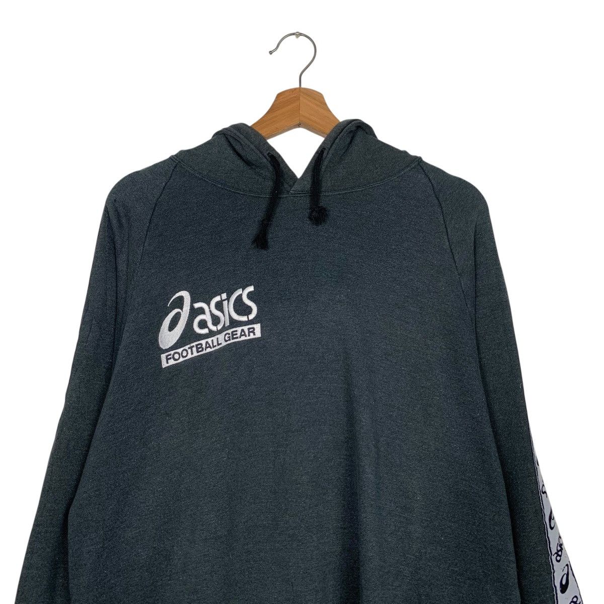 Asics Vintage 90’s ASICS Side Tape Pullover Hoodies #3551-C162 Size US L / EU 52-54 / 3 - 8 Thumbnail