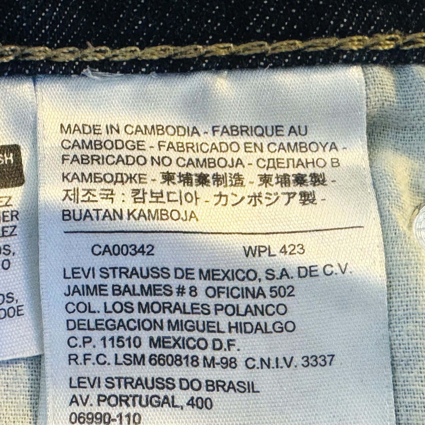 Levi's Levi's 511 Jeans Slim Tapered Dark Wash Blue Denim Zip Fly Size US 34 / EU 50 - 4 Thumbnail