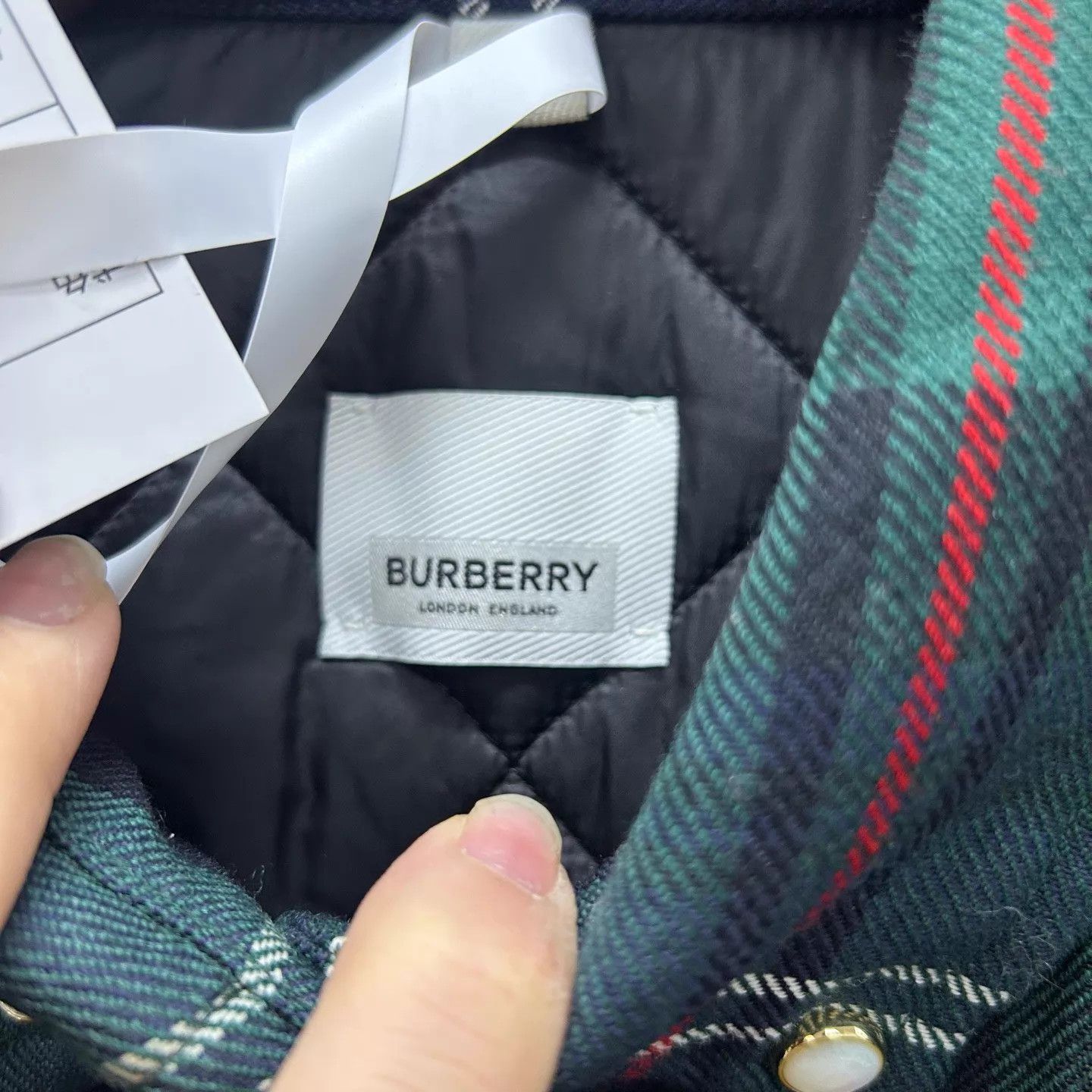 Burberry Burberry NWT Runway Retro Green Check 2Pc Jacket UK6 Size XS / US 0-2 / IT 36-38 - 3 Thumbnail
