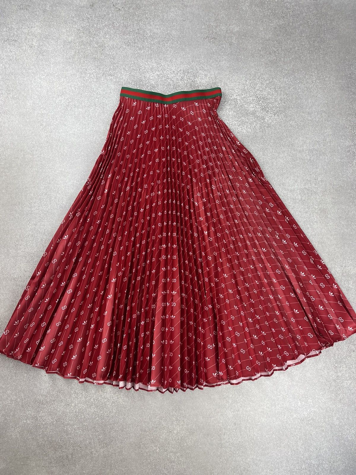 Gucci Adidas x Gucci Polyester Red Skirt Size 42 Size 28" / US 6 / IT 42 - 9 Thumbnail