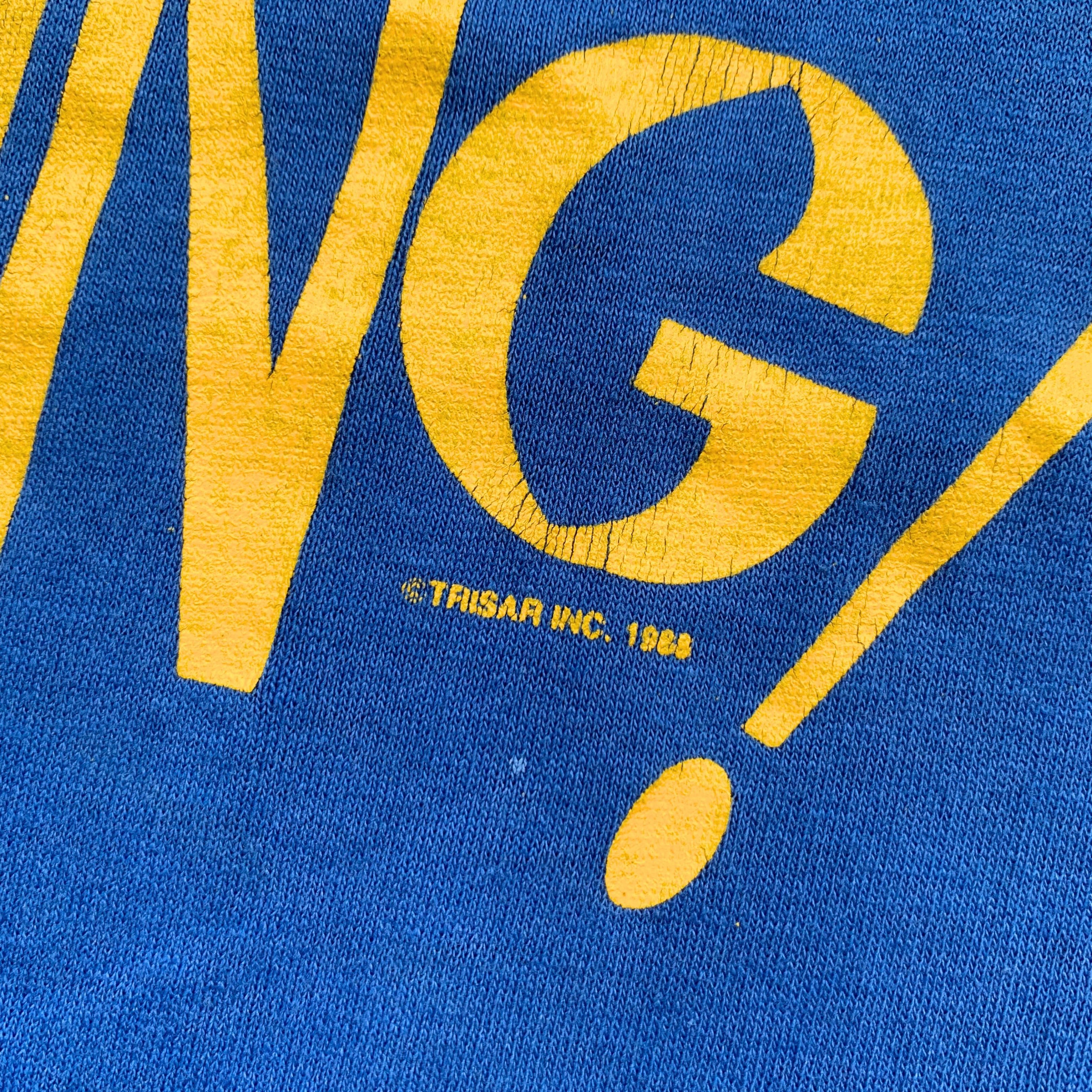 Vintage 1980s Today I Feel Like Doing Nothing! Quotes Tee Size US L / EU 52-54 / 3 - 3 Thumbnail