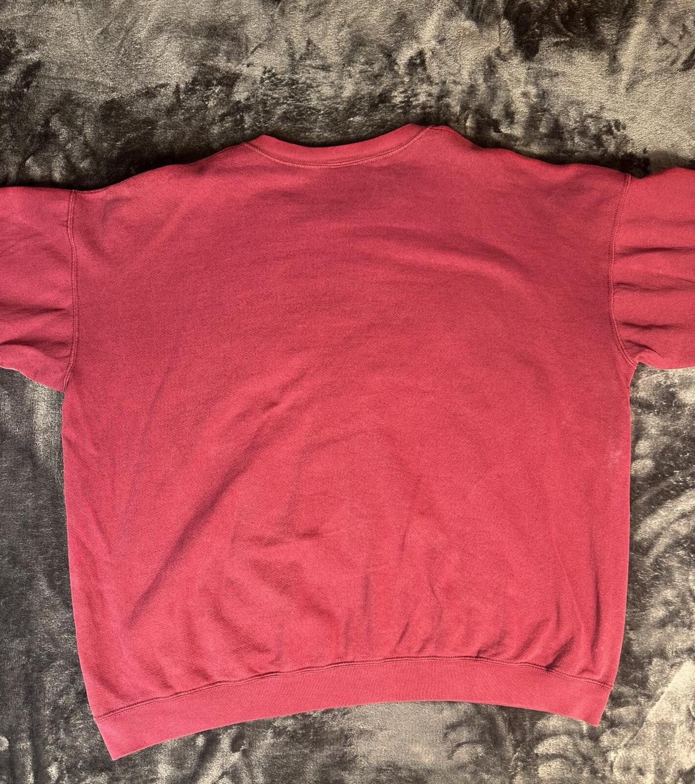 Hard Rock Cafe VTG Hard Rock Cafe Frankfurt Burgundy Sweatshirt Size ONE SIZE - 7 Thumbnail