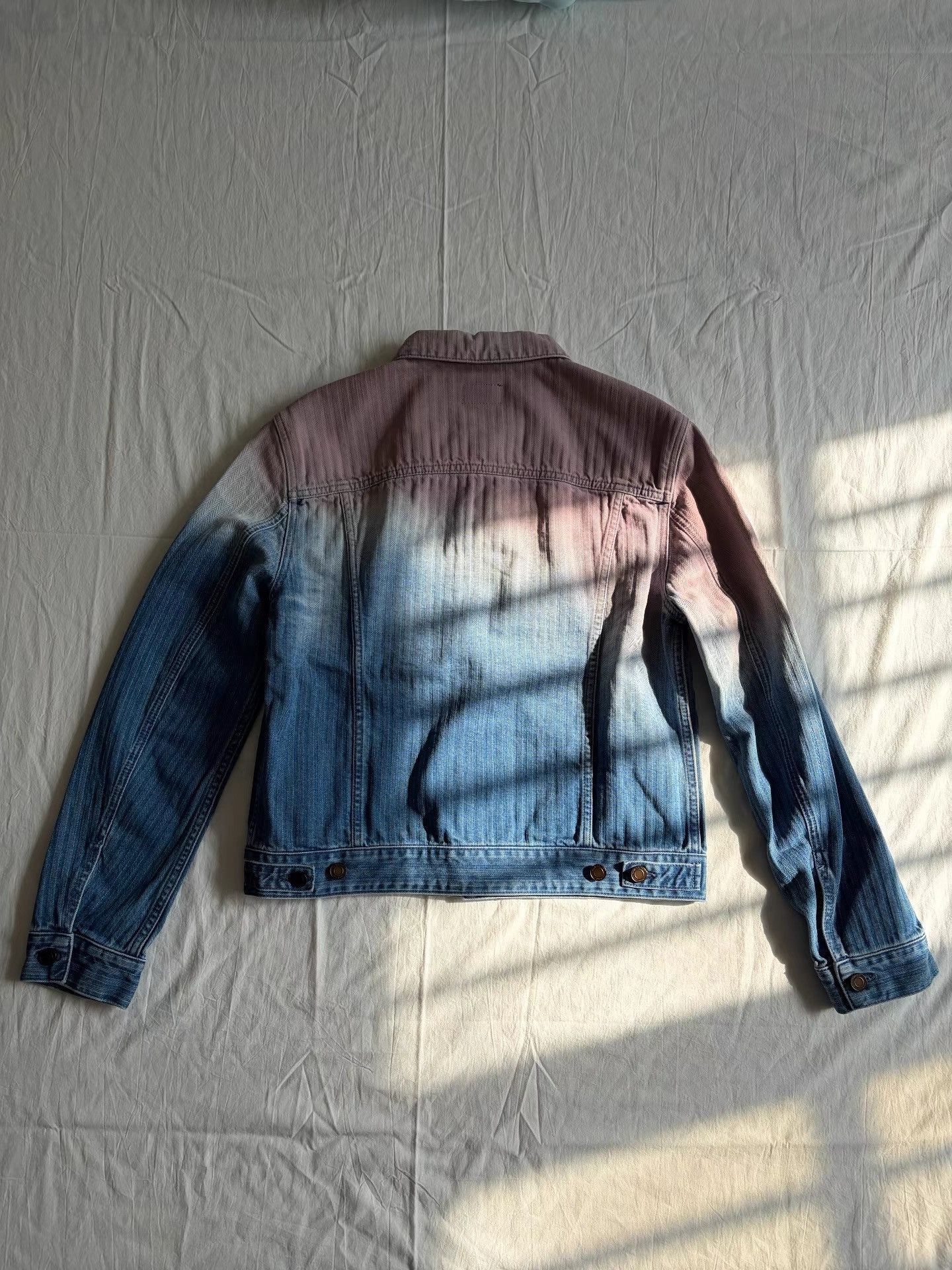 Saint Laurent Paris Saint Laurent Men's Gradient Denim Jacket K33 Size US XL / EU 56 / 4 - 2 Thumbnail