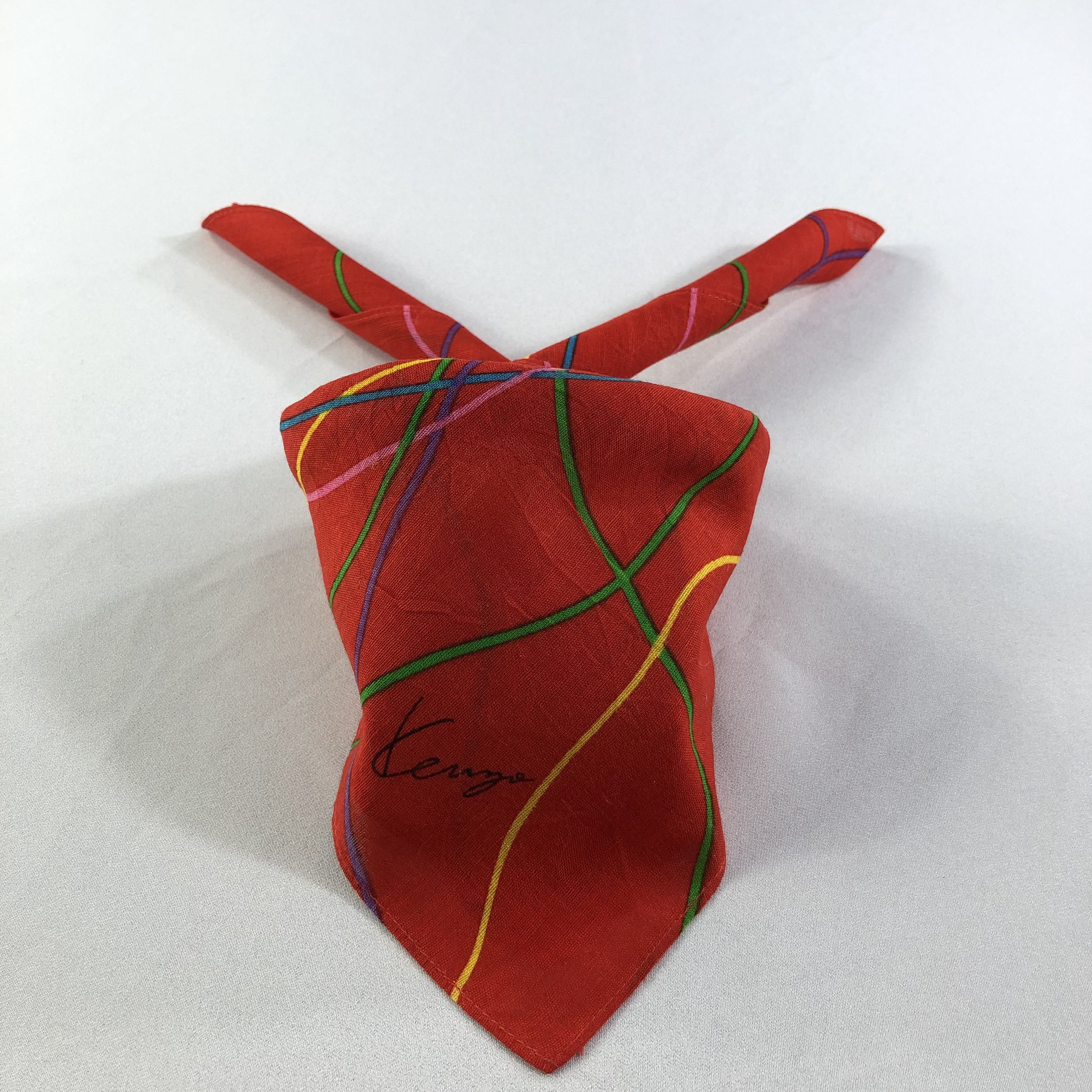 Kenzo × Vintage Kenzo Handkerchief Neckerchief Bandana H1729 Size ONE SIZE - 2 Thumbnail