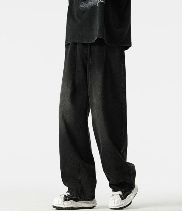 Jean Men's American Vintage Straight-Leg Black Wide-Leg Jeans Size US 32 / EU 48 - 3 Thumbnail