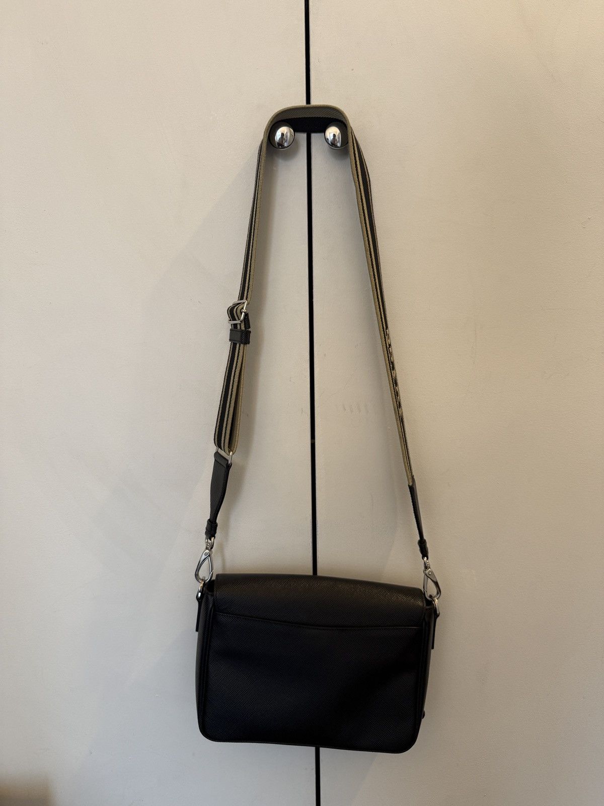 Prada Prada Milano Crossbody Bag – Black Saffiano Leather Size ONE SIZE - 2 Thumbnail