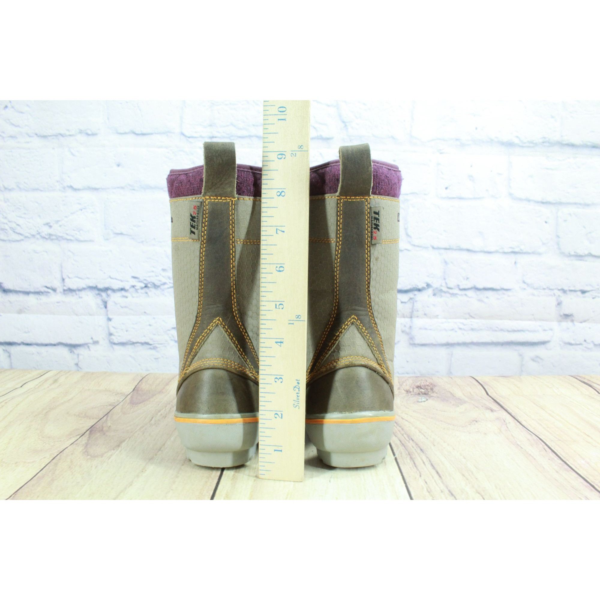 L.L. Bean LL Bean Brown Waterproof Mid-Calf Duck Boots Size US 6 / IT 36 - 6 Thumbnail