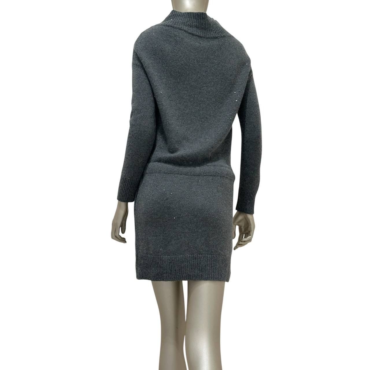 Brunello Cucinelli Brunello Cucinelli Elegant Wool Leather Belt Dress Sz.XS/S Size XS / US 0-2 / IT 36-38 - 5 Thumbnail