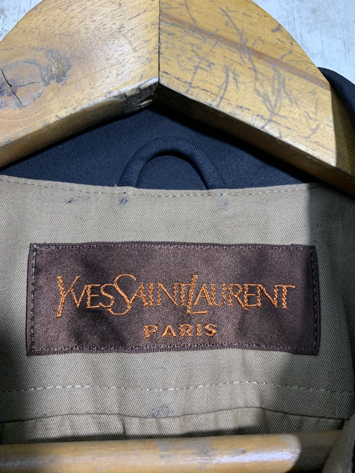 Yves Saint Laurent 🔥VTG YSL BLACK/BROWN COAT MAXI DRESS Size M / US 6-8 / IT 42-44 - 10 Thumbnail
