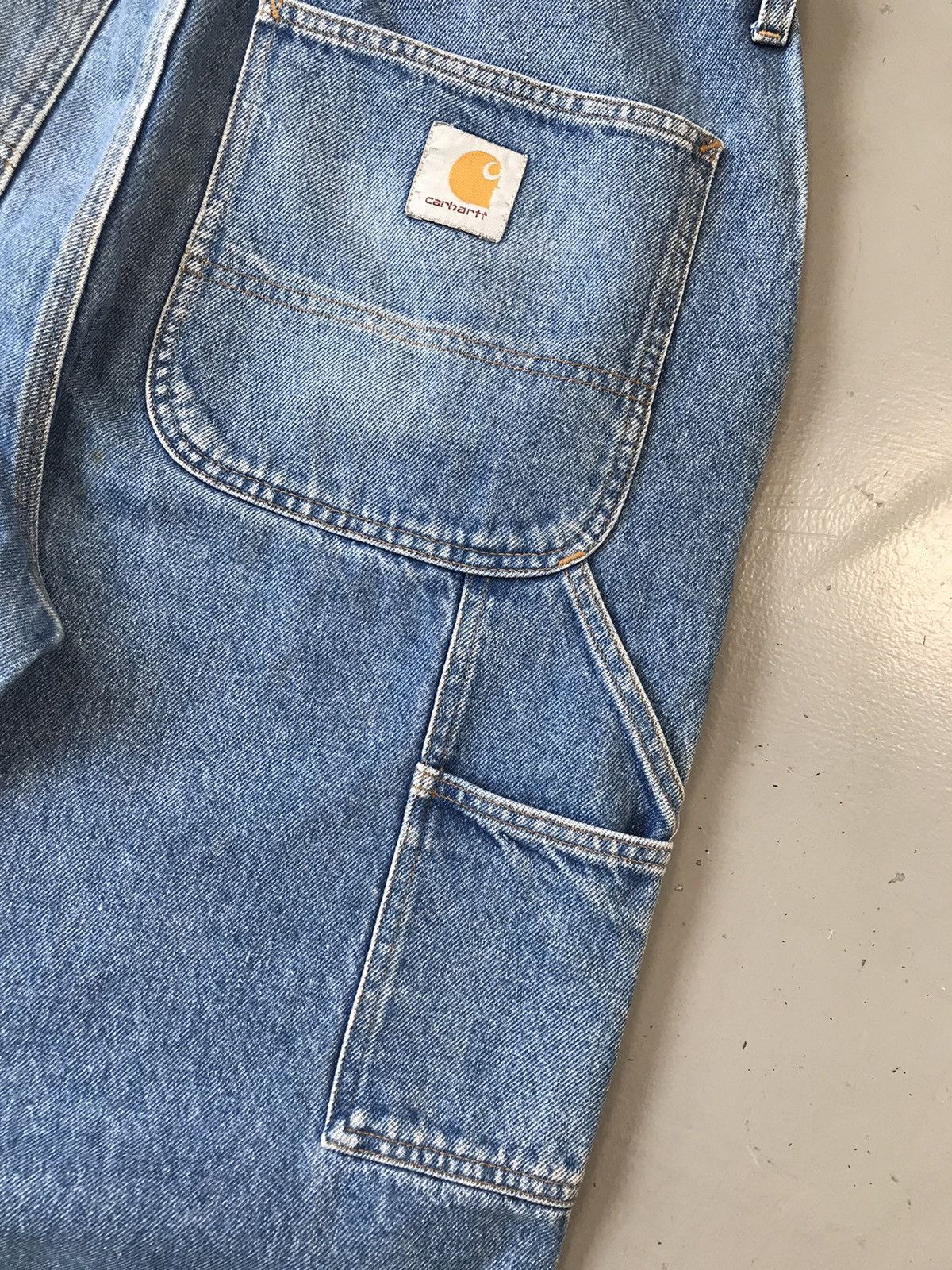 Carhartt × Vintage Vintage Carhartt B85 DNM double knee carpenter denim Size US 34 / EU 50 - 11 Thumbnail