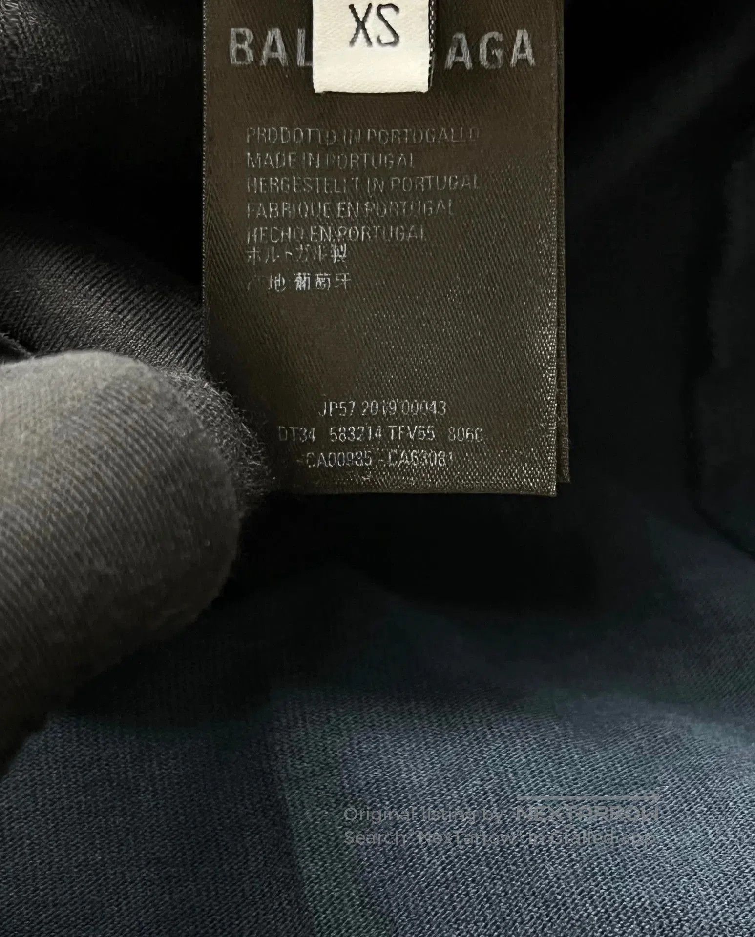 Balenciaga Balenciaga Washed Logo Short Sleeve Tee. Size US XS / EU 42 / 0 - 3 Thumbnail