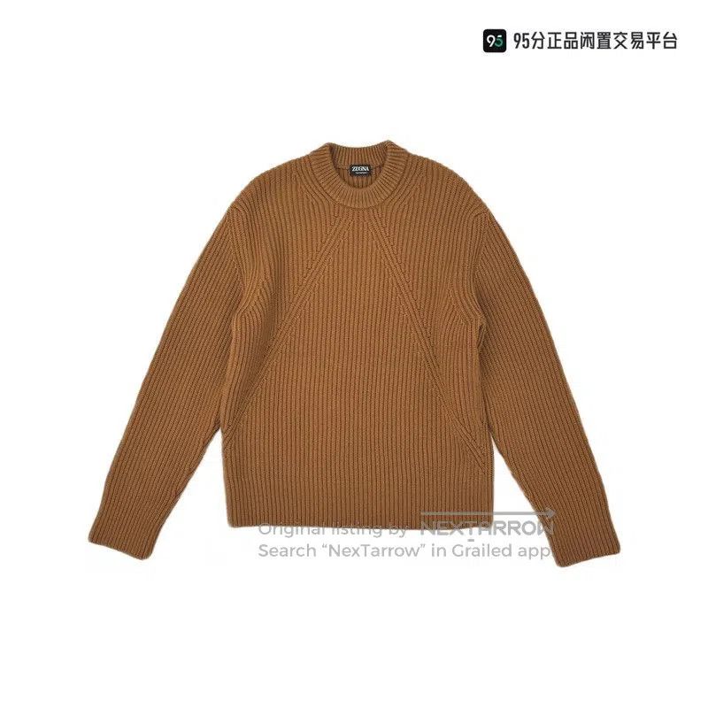Ermenegildo Zegna Zegna Men's Crew Neck Pullover Sports Sweater. Size US M / EU 48-50 / 2 - 2 Thumbnail