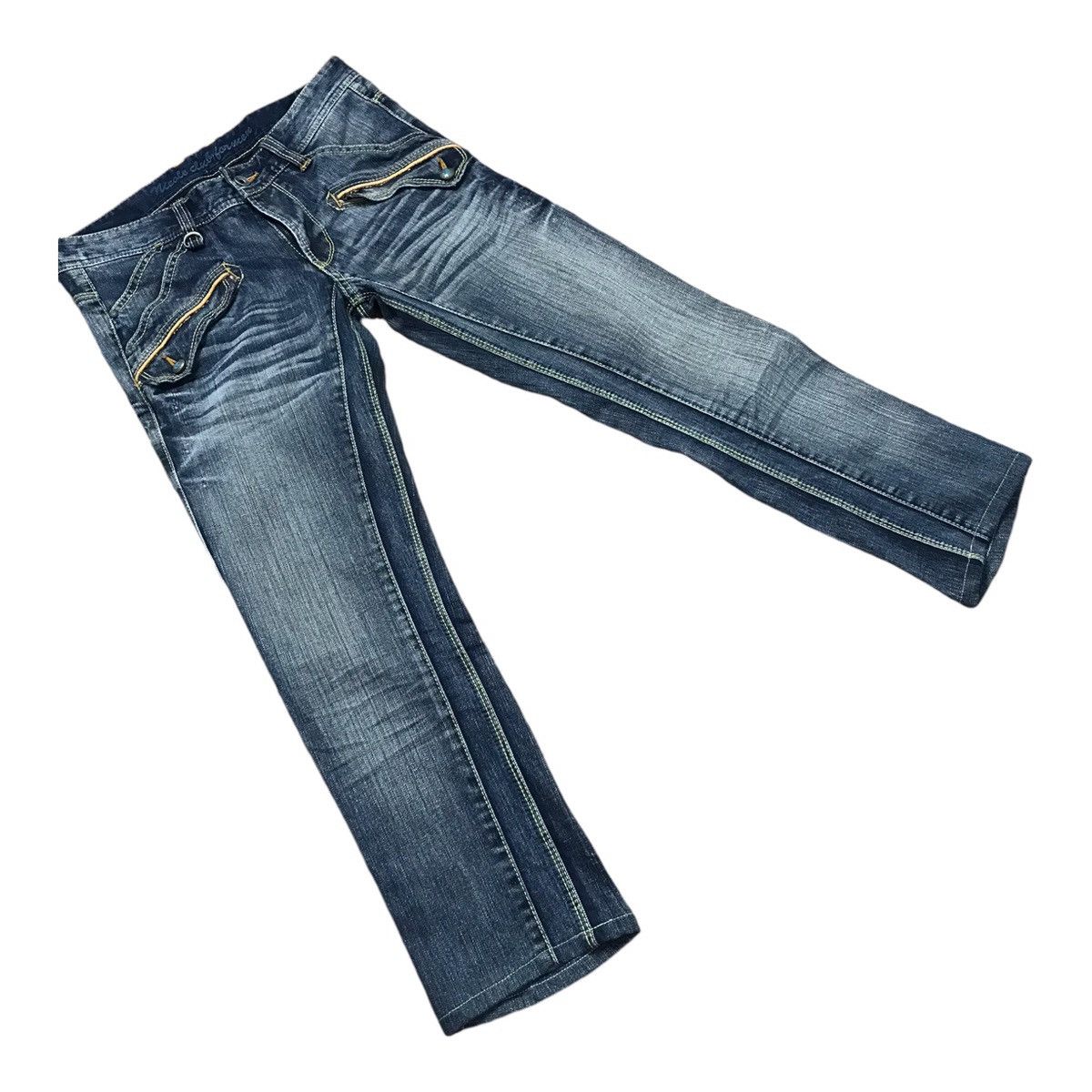 If Six Was Nine × Japanese Brand × Le Grande Bleu (L.G.B.) Flare Nicole Club For Men Denim Pant Size US 32 / EU 48 - 2 Thumbnail