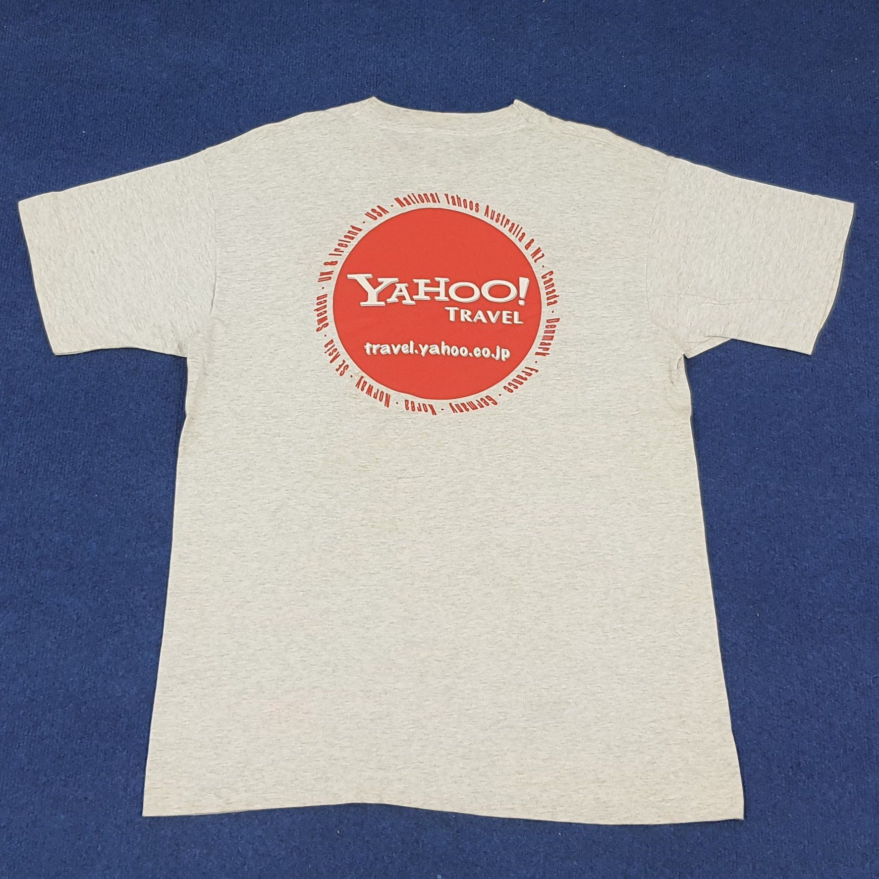 Vintage Vintage Yahoo Travel Service Tshirt Size US L / EU 52-54 / 3 - 1 Thumbnail