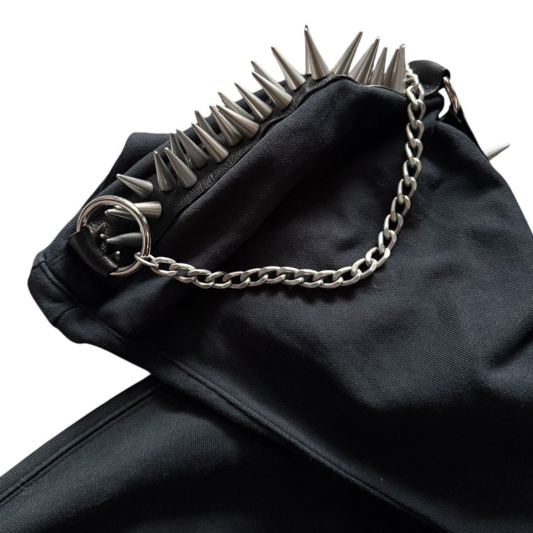 WE11DONE We11done Metal Mohawk Spike Black Zip-Up Hoodie Size US L / EU 52-54 / 3 - 3 Thumbnail